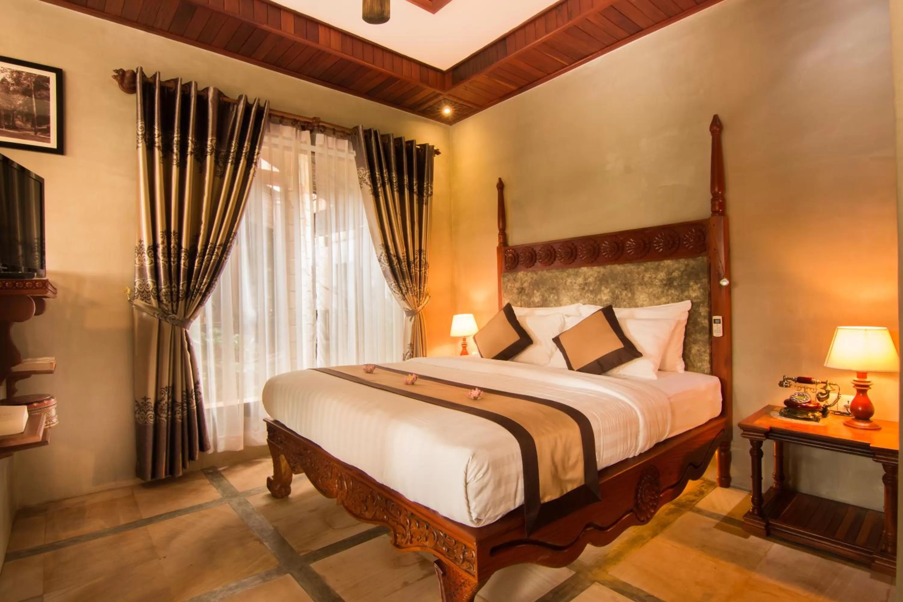 Bedroom, Bed in Angkor Style Resort