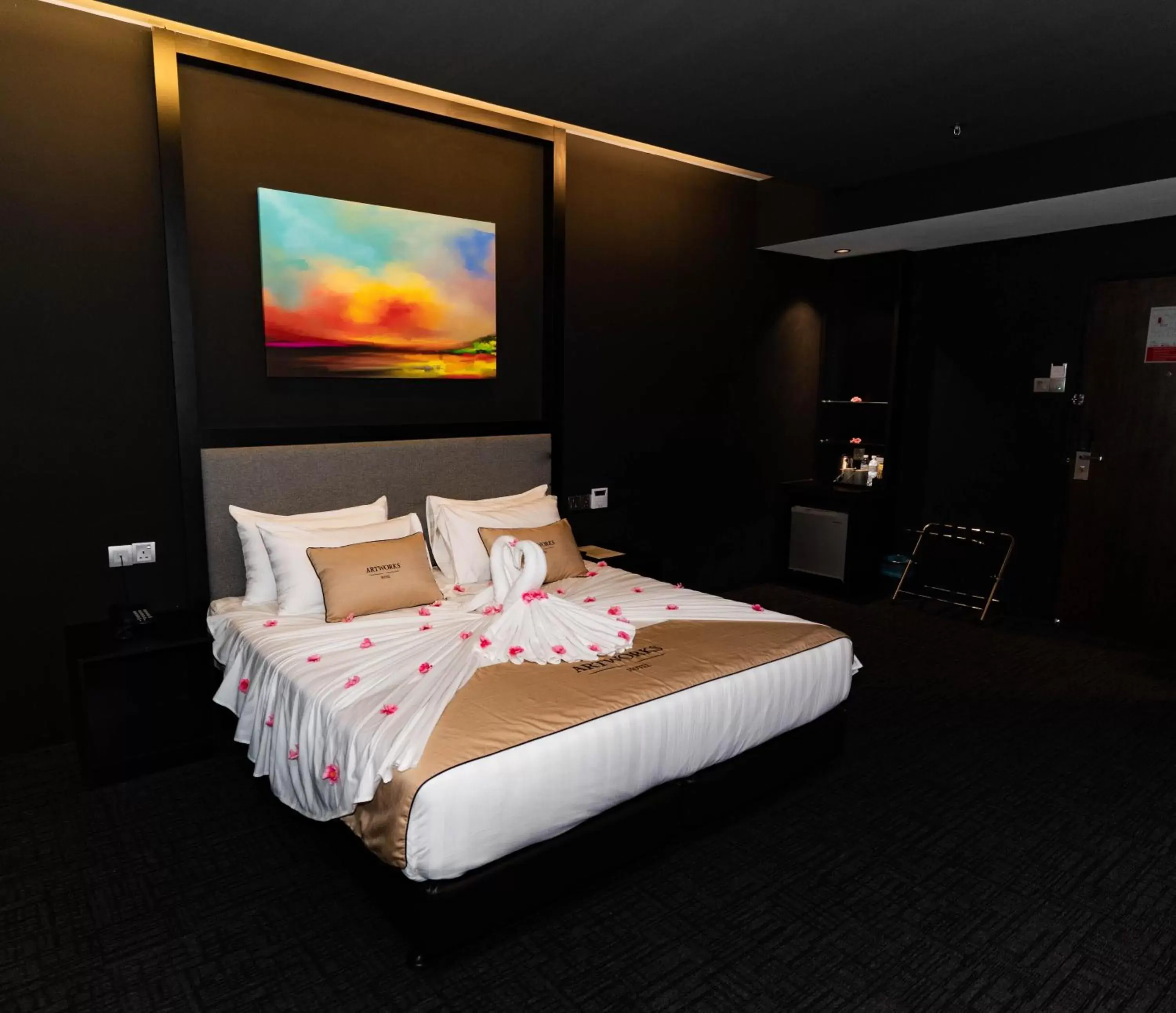 Bed in Artworks Hotel Ipoh