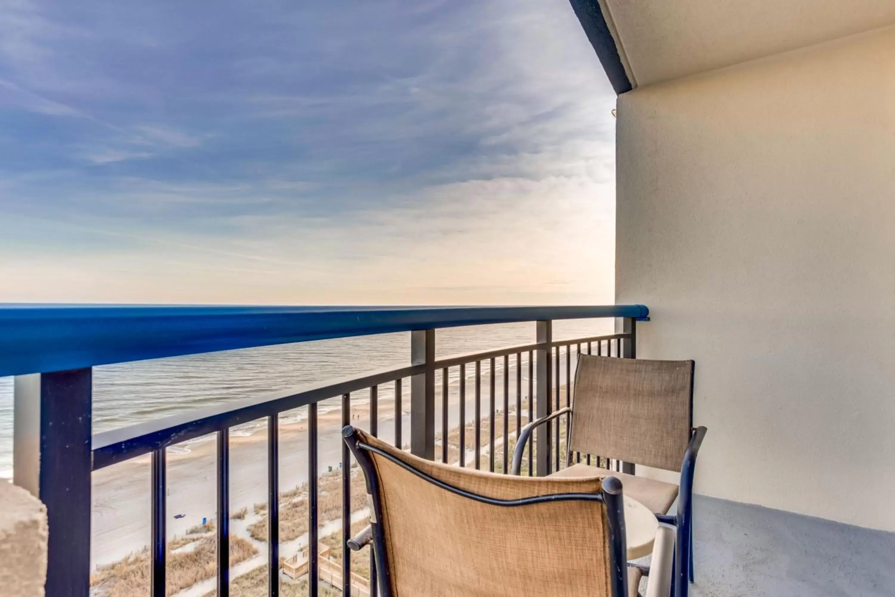 Balcony/Terrace in Boardwalk Beach Resort Condo w Oceanfront Balcony