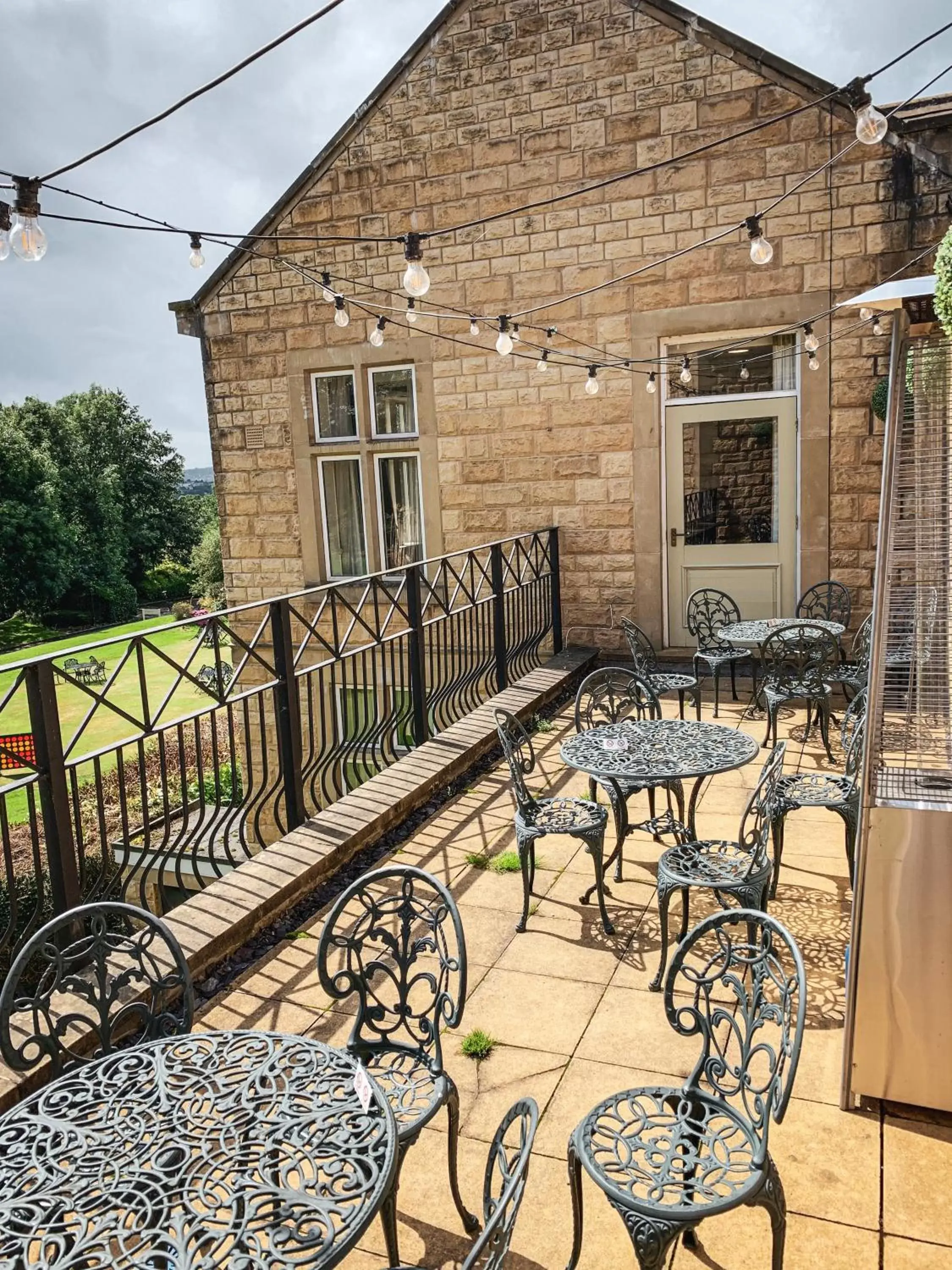 Patio in Hollins Hall Hotel, Golf & Country Club