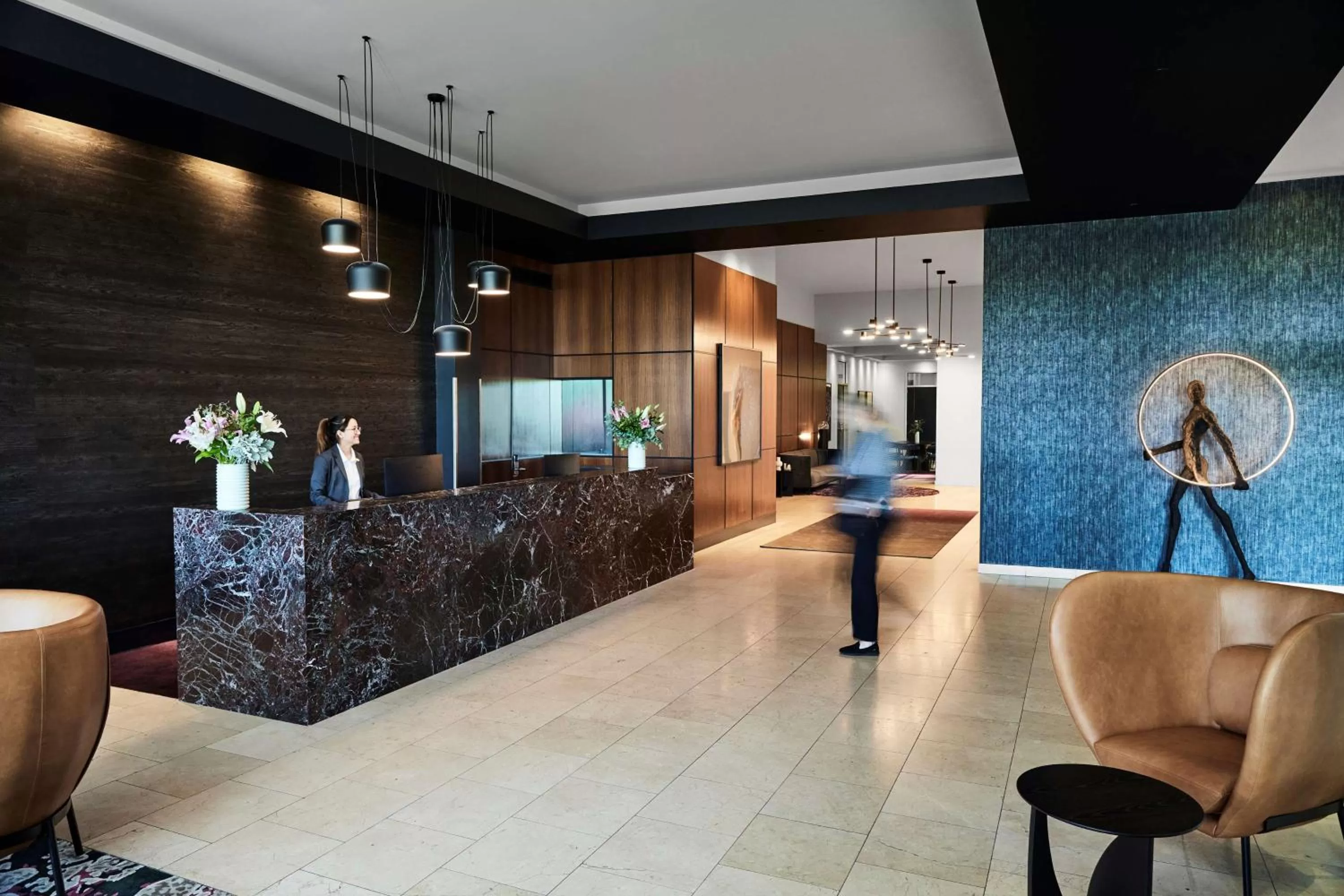 Lobby or reception in Adina Apartment Hotel Melbourne Flinders Street