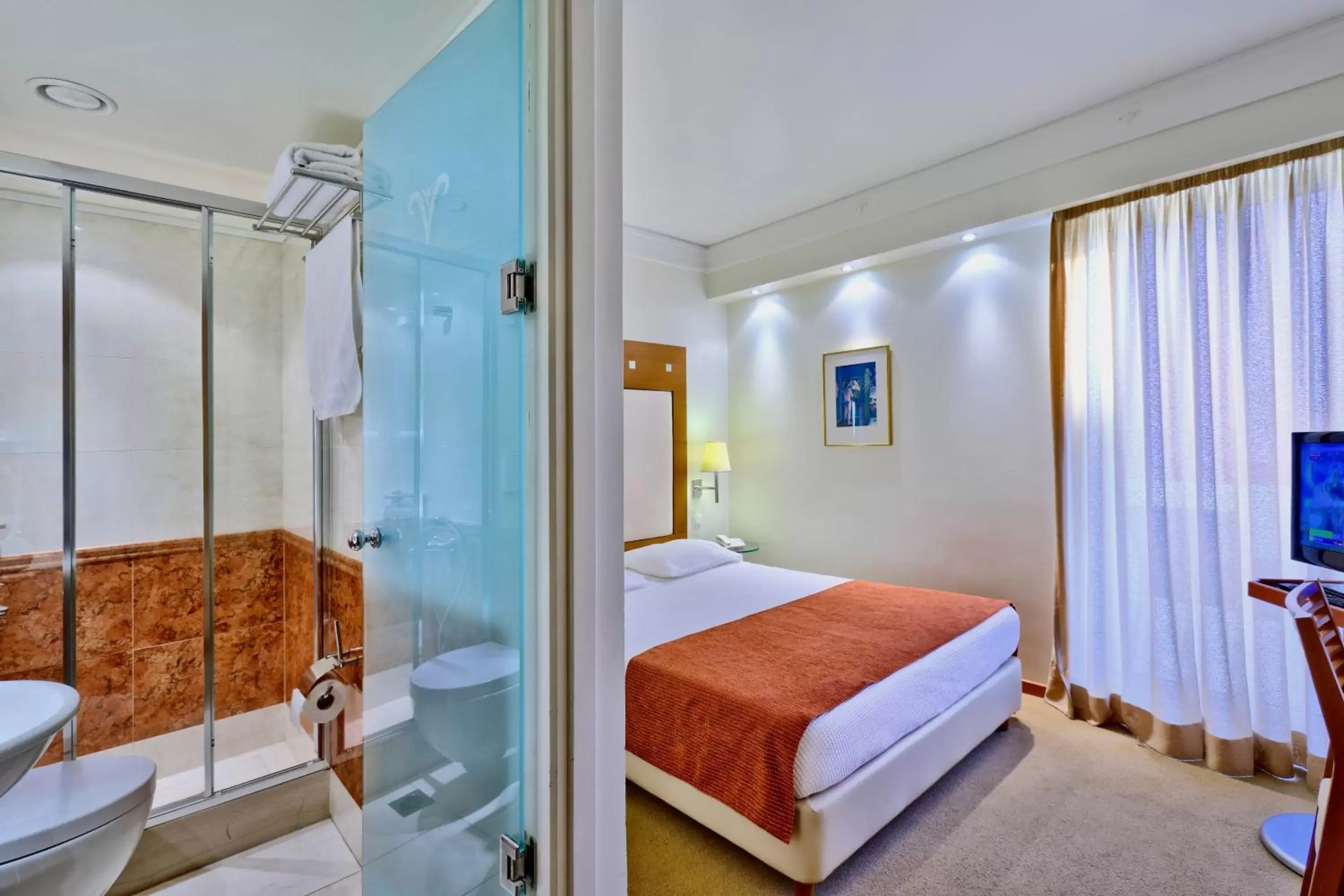 Bedroom, Bed in Atrion Hotel