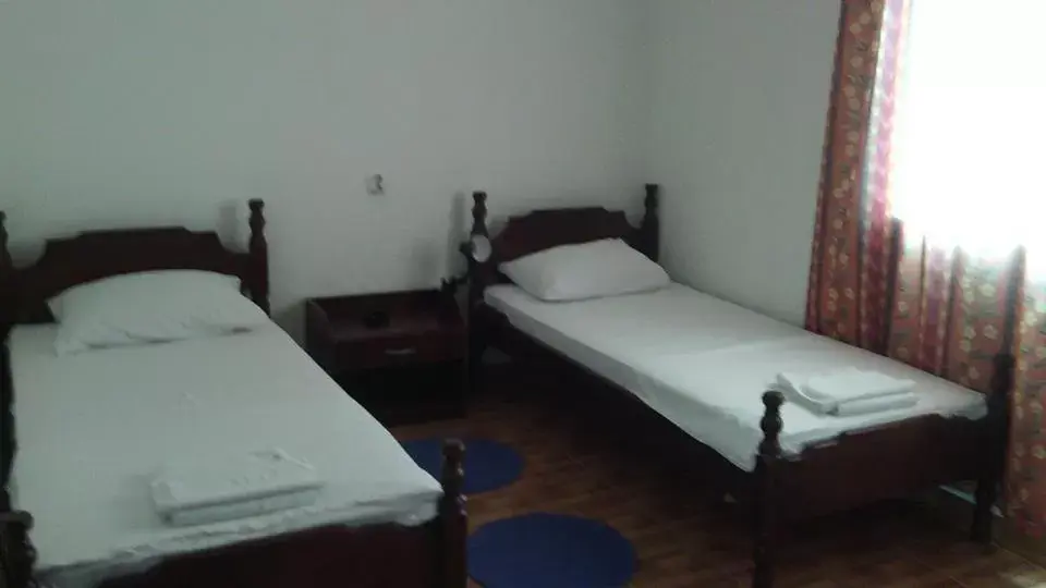 Bed in Hotel Evropa