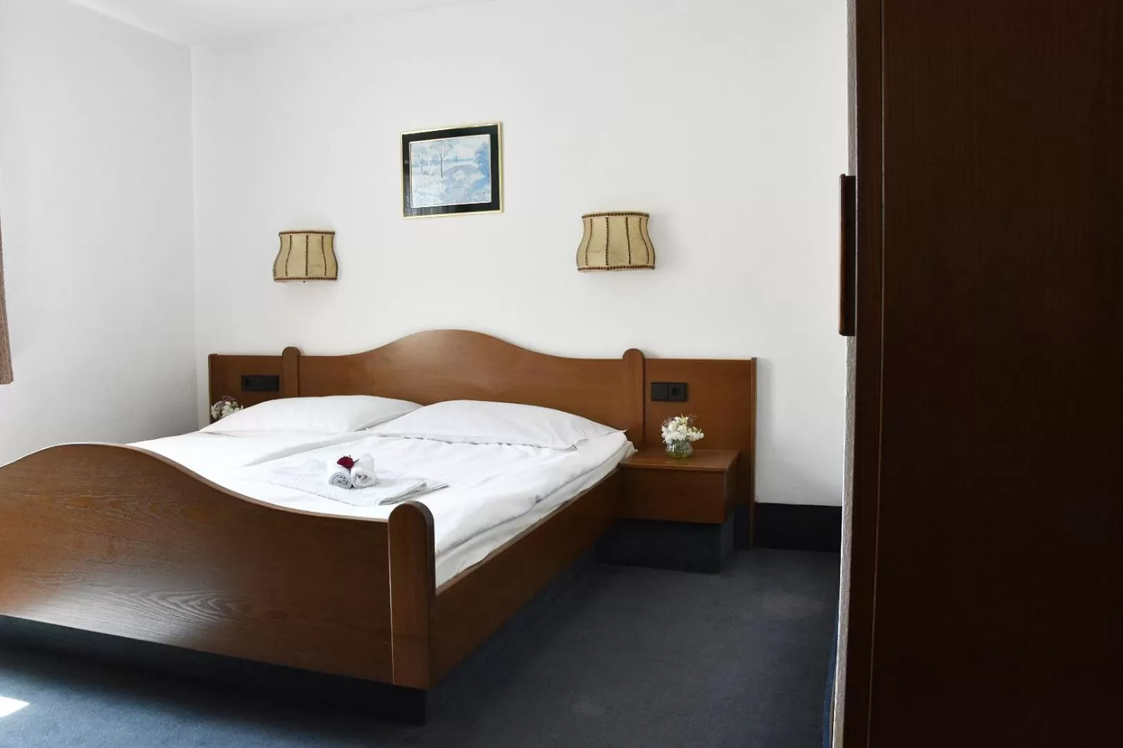 Photo of the whole room, Bed in Hotel Goldene Rose