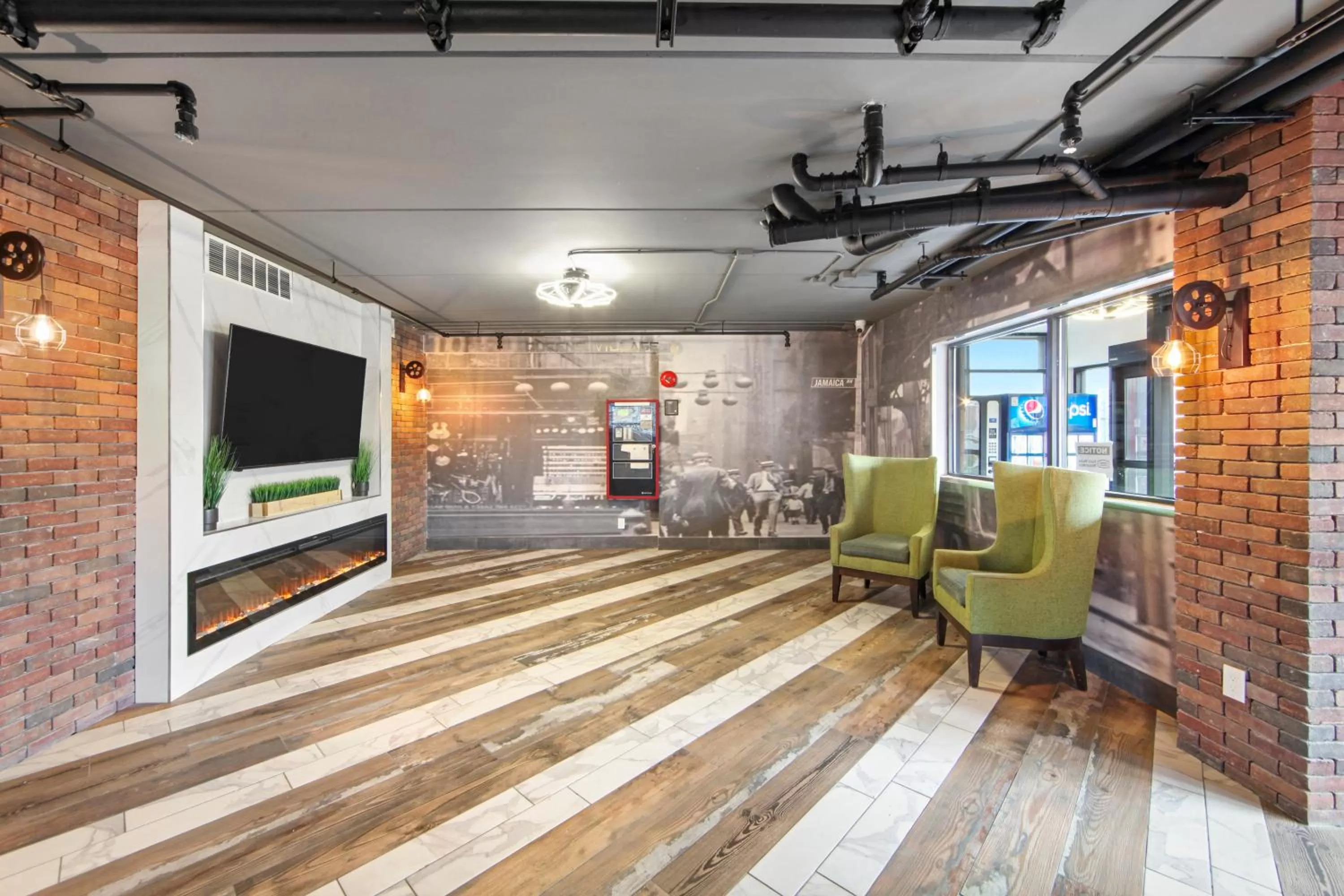 Seating area in Casa Azul Hotel Blu-UBS Arena