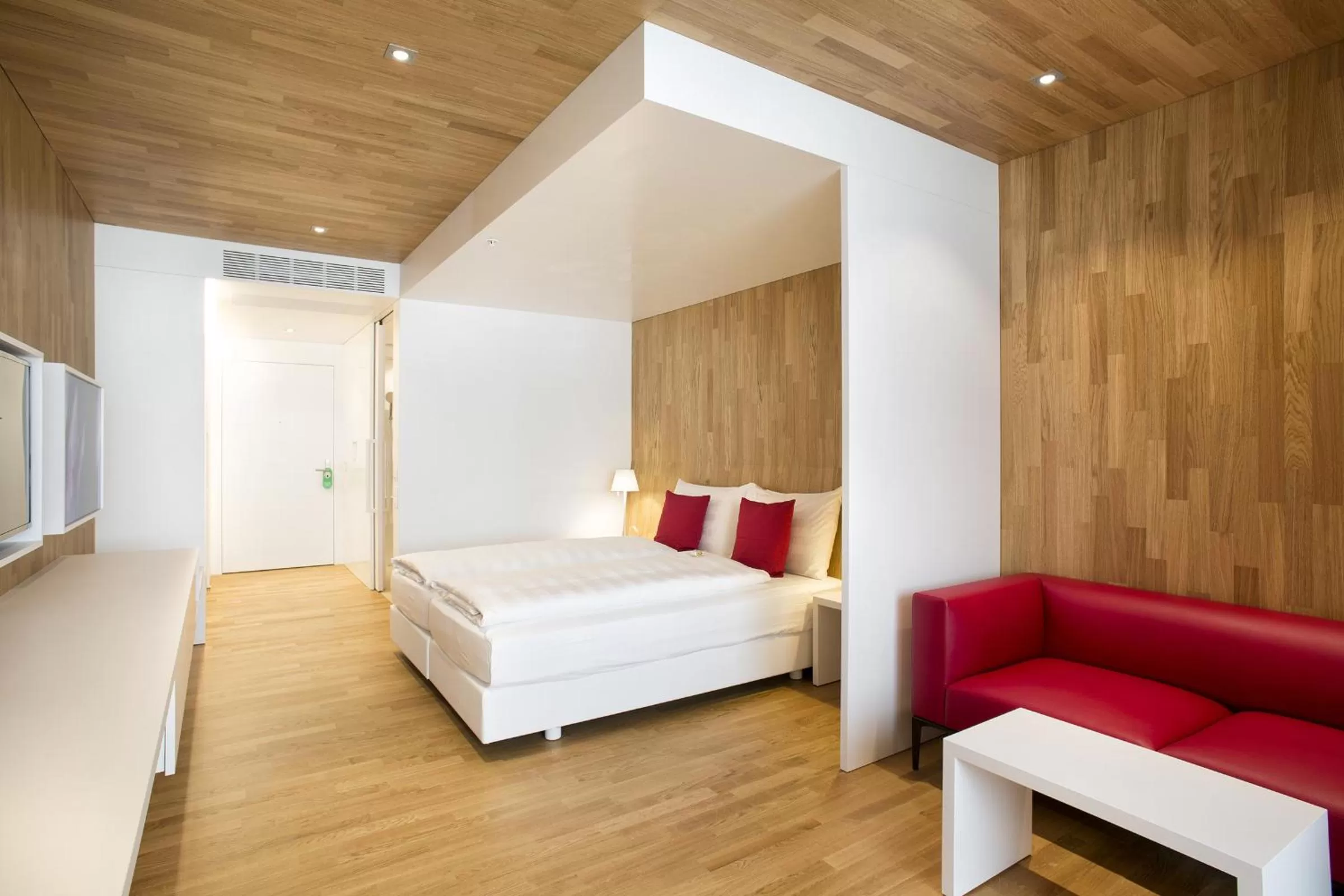 Photo of the whole room, Bed in Revier Hotel Säntispark