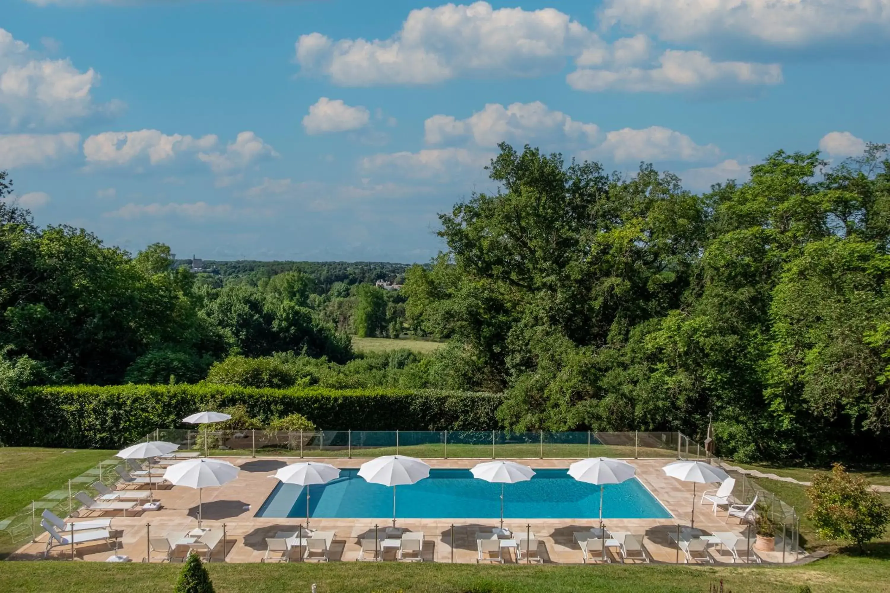 Swimming pool, Pool View in Domaine de la Tortinière