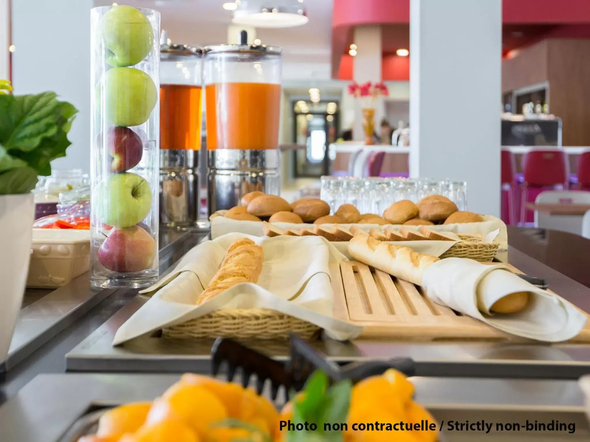 Continental breakfast in ibis Styles Paris Roissy-CDG