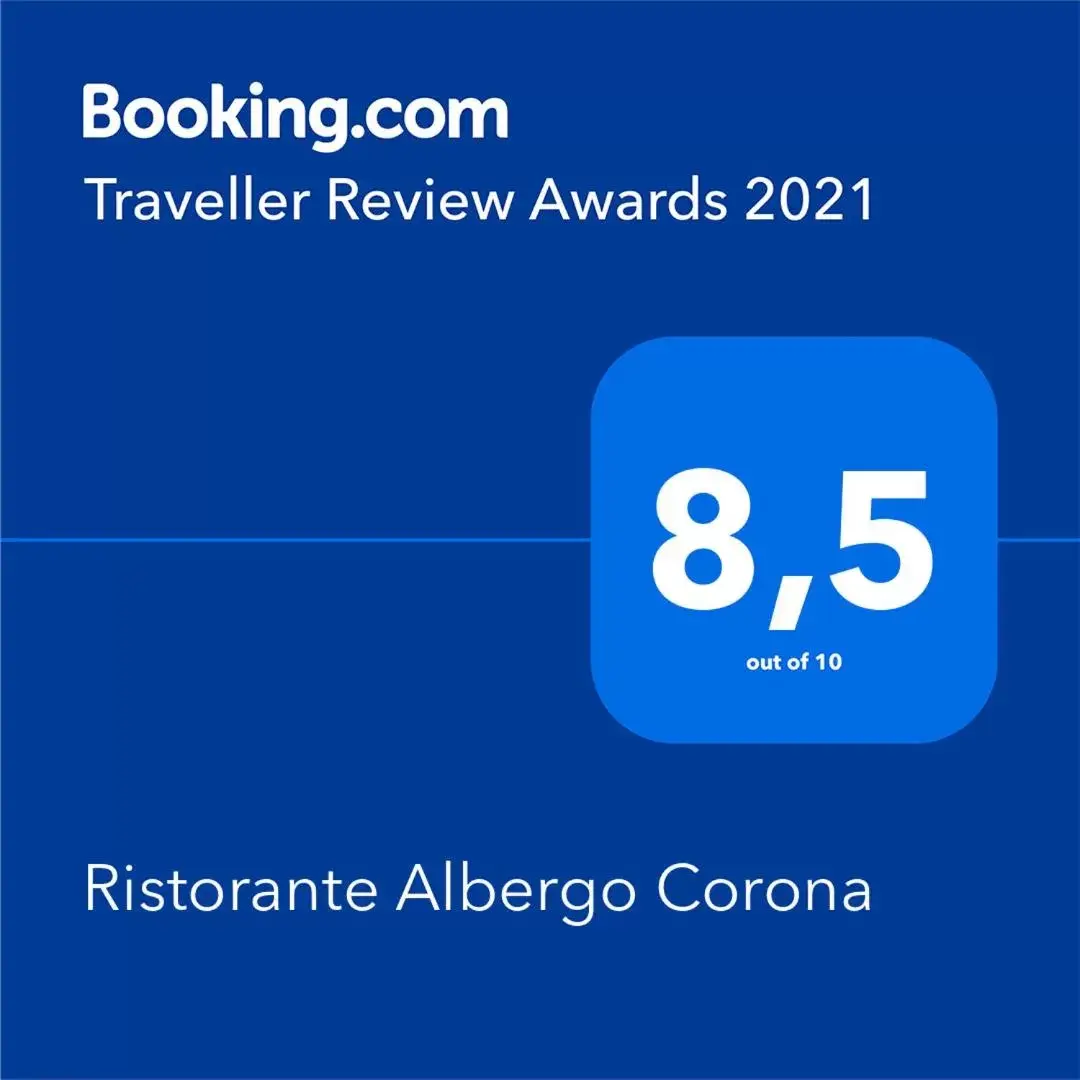 Certificate/Award, Logo/Certificate/Sign/Award in Ristorante Albergo Corona