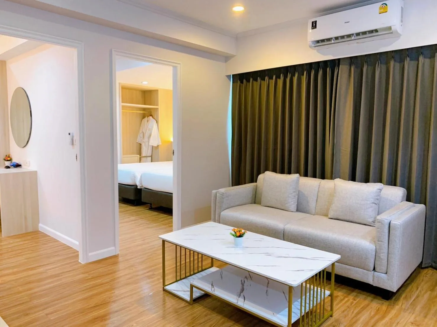 Living room, Bed in Miloft Sathorn Hotel - SHA Plus Certified