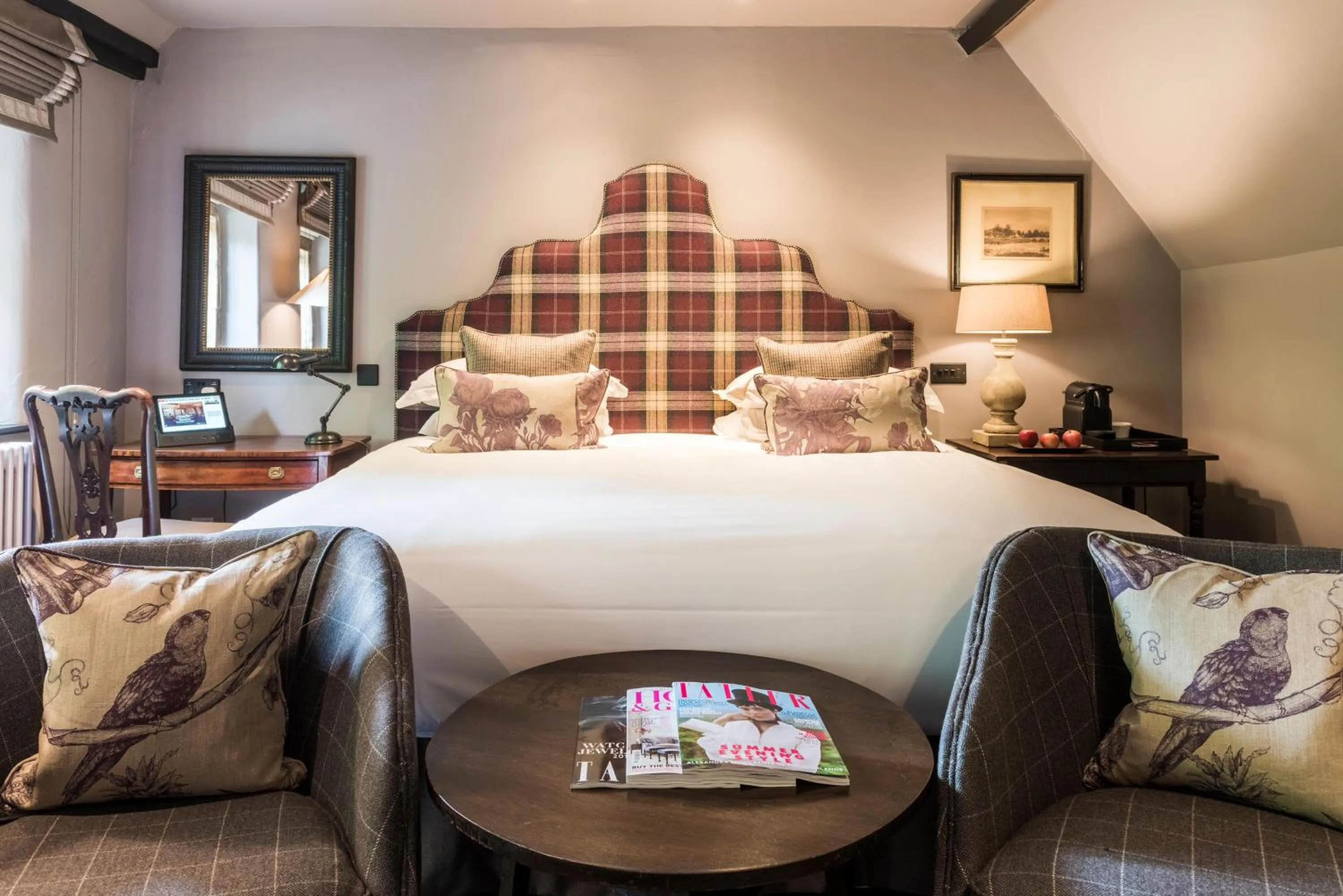 Bedroom, Bed in The Lygon Arms - an Iconic Luxury Hotel