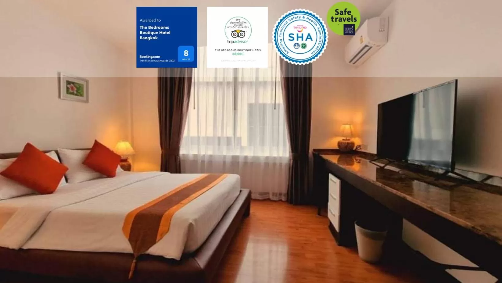 Photo of the whole room, Bed in The Bedrooms Boutique Hotel Bangkok