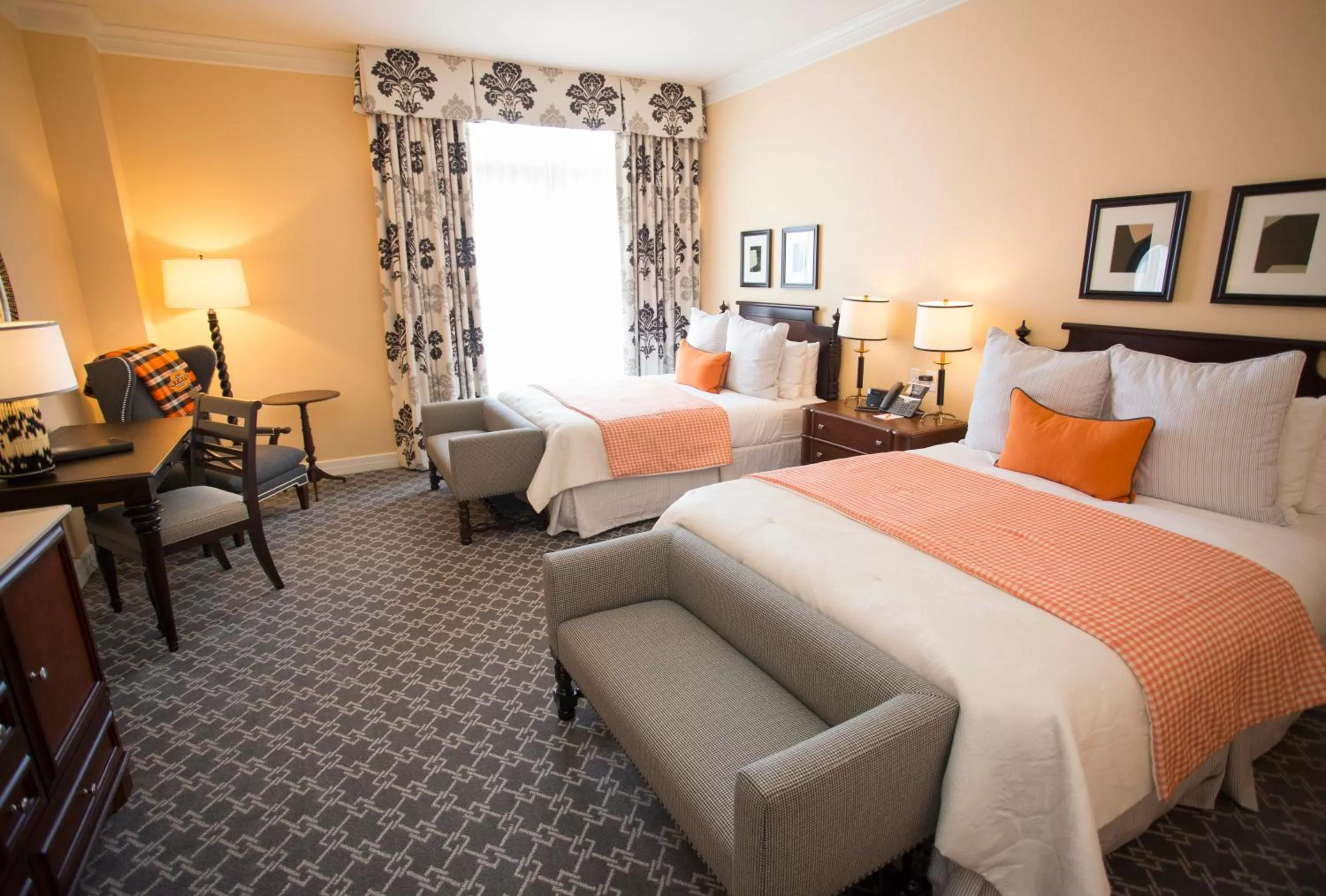 Bed in The Atherton Hotel at OSU