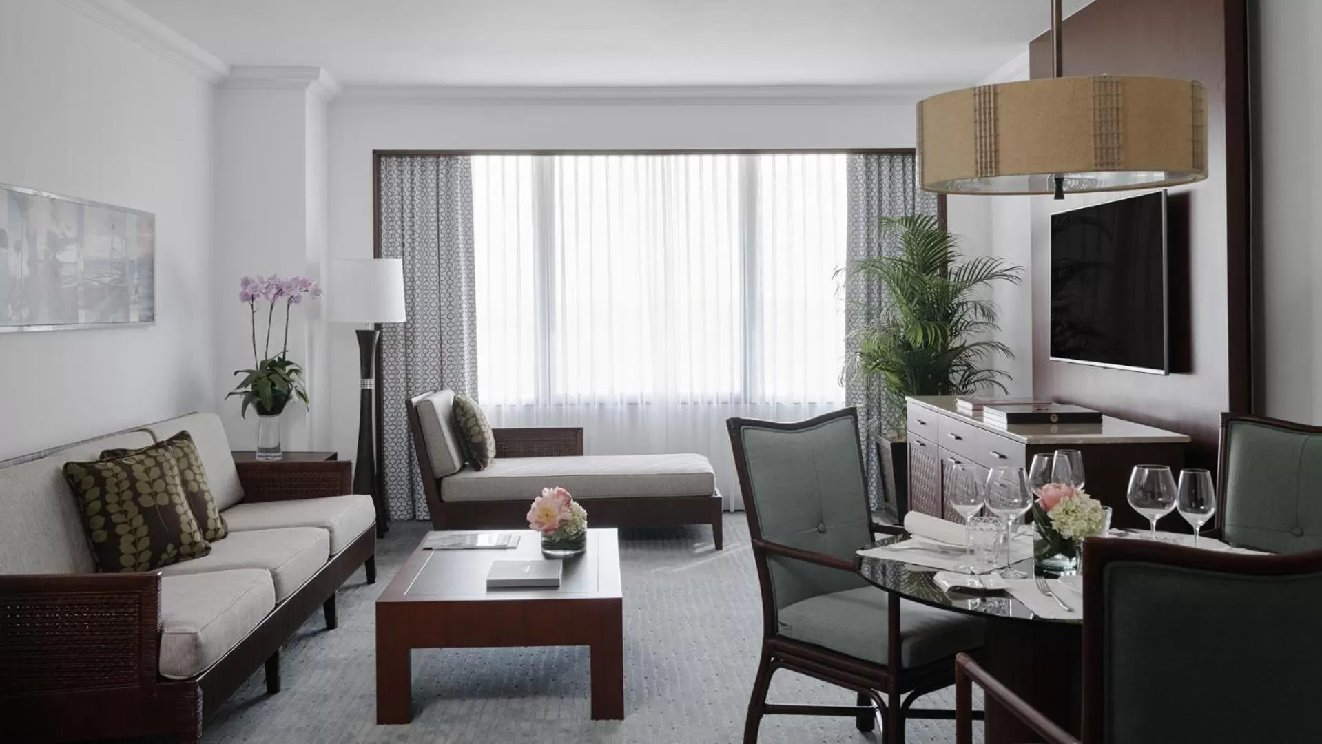 Living room in The Peninsula Manila