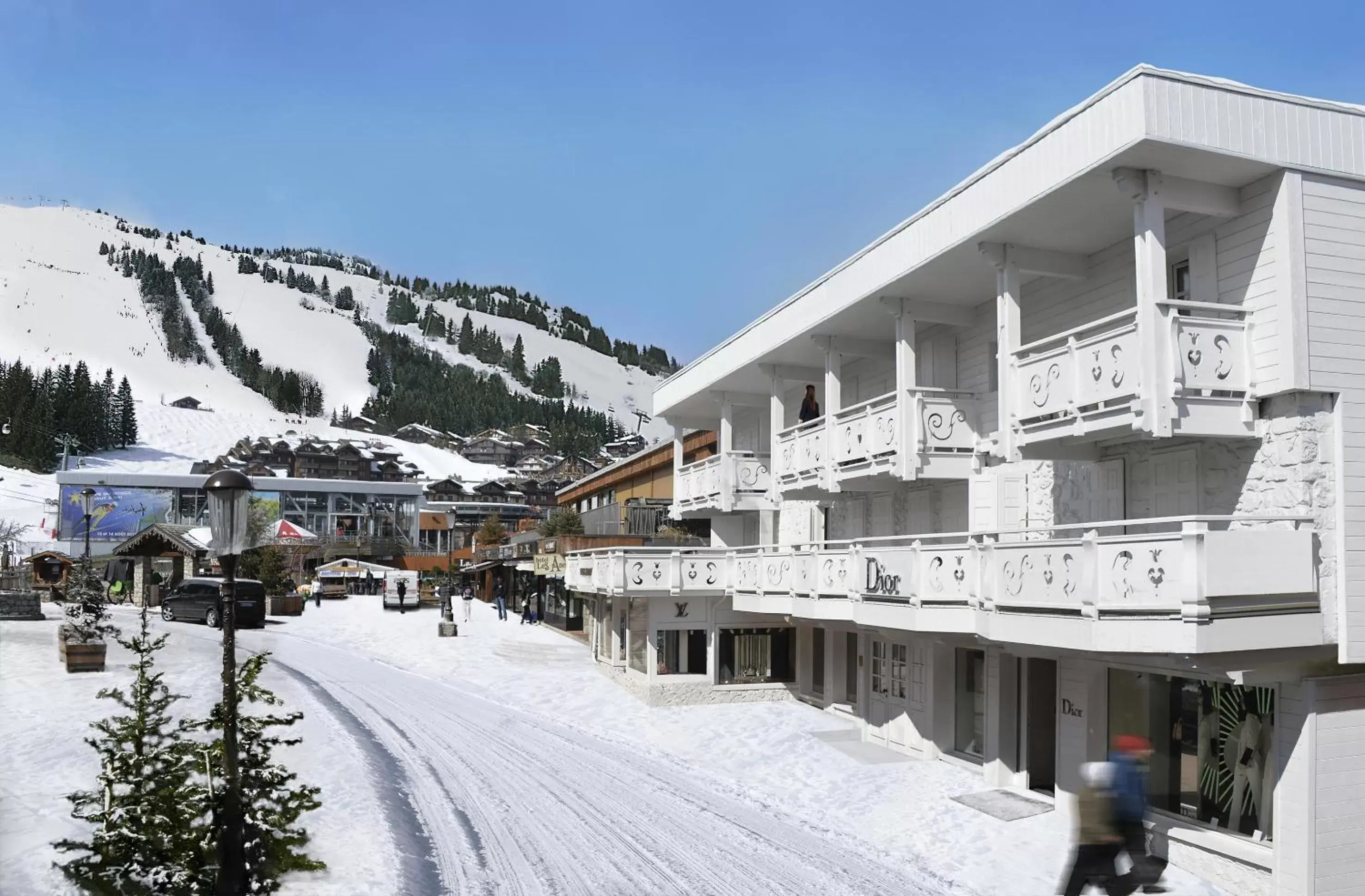 Property building, Winter in White 1921 Courchevel