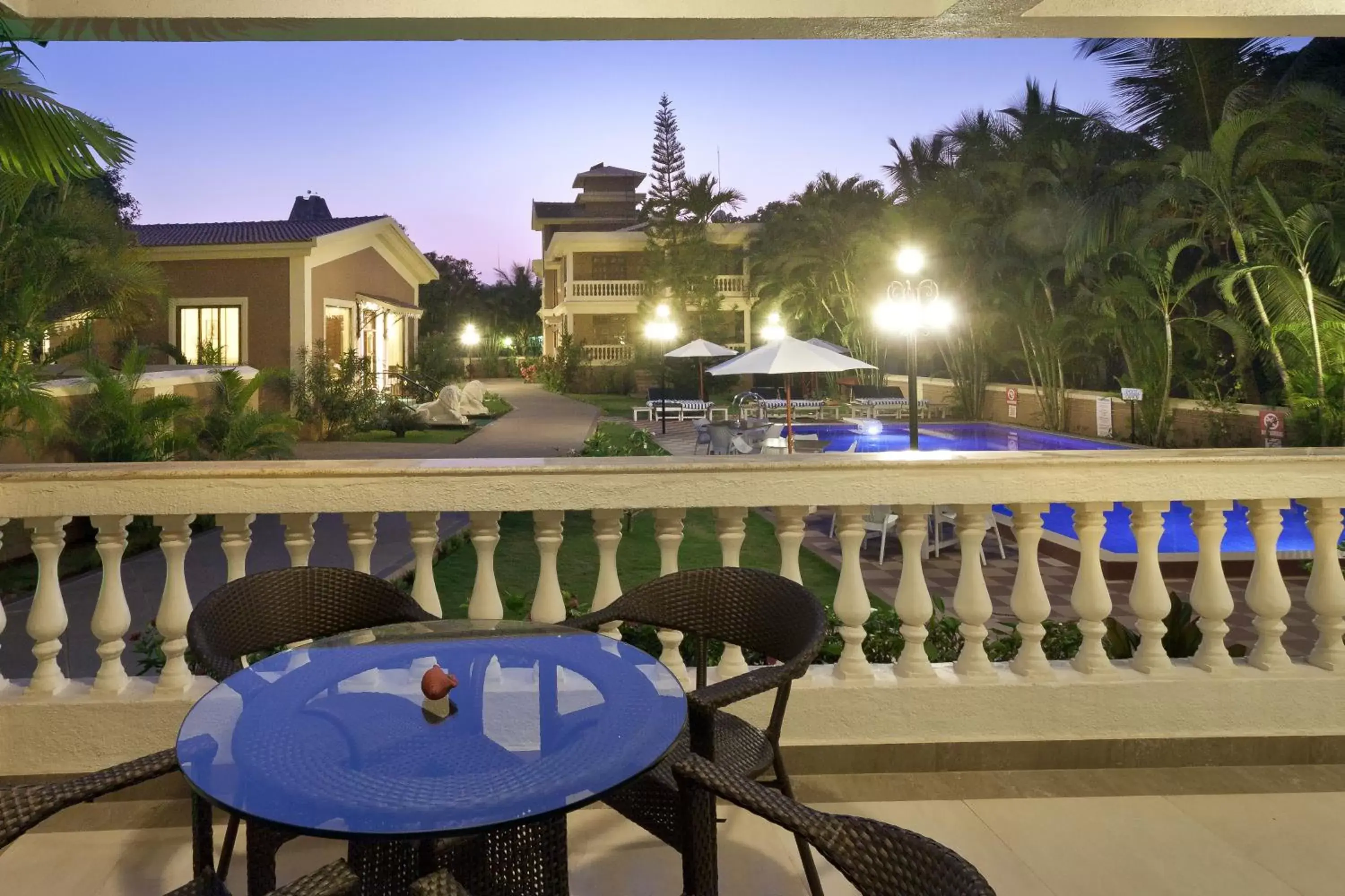 Balcony/Terrace, Swimming Pool in De Mandarin Beach Resort Suites & Villas, Candolim