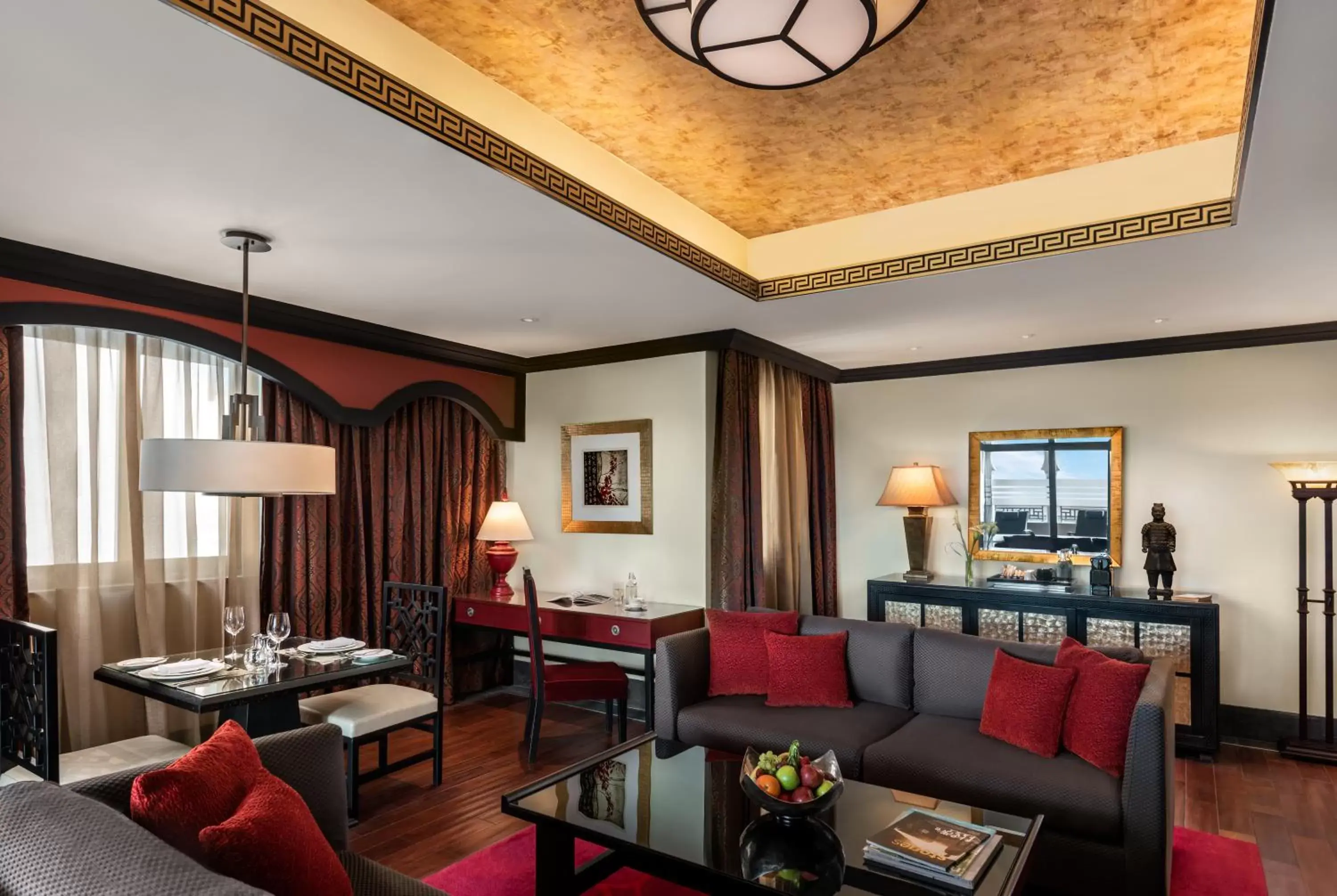 Living room, Seating Area in Oaks Ibn Battuta Gate Dubai