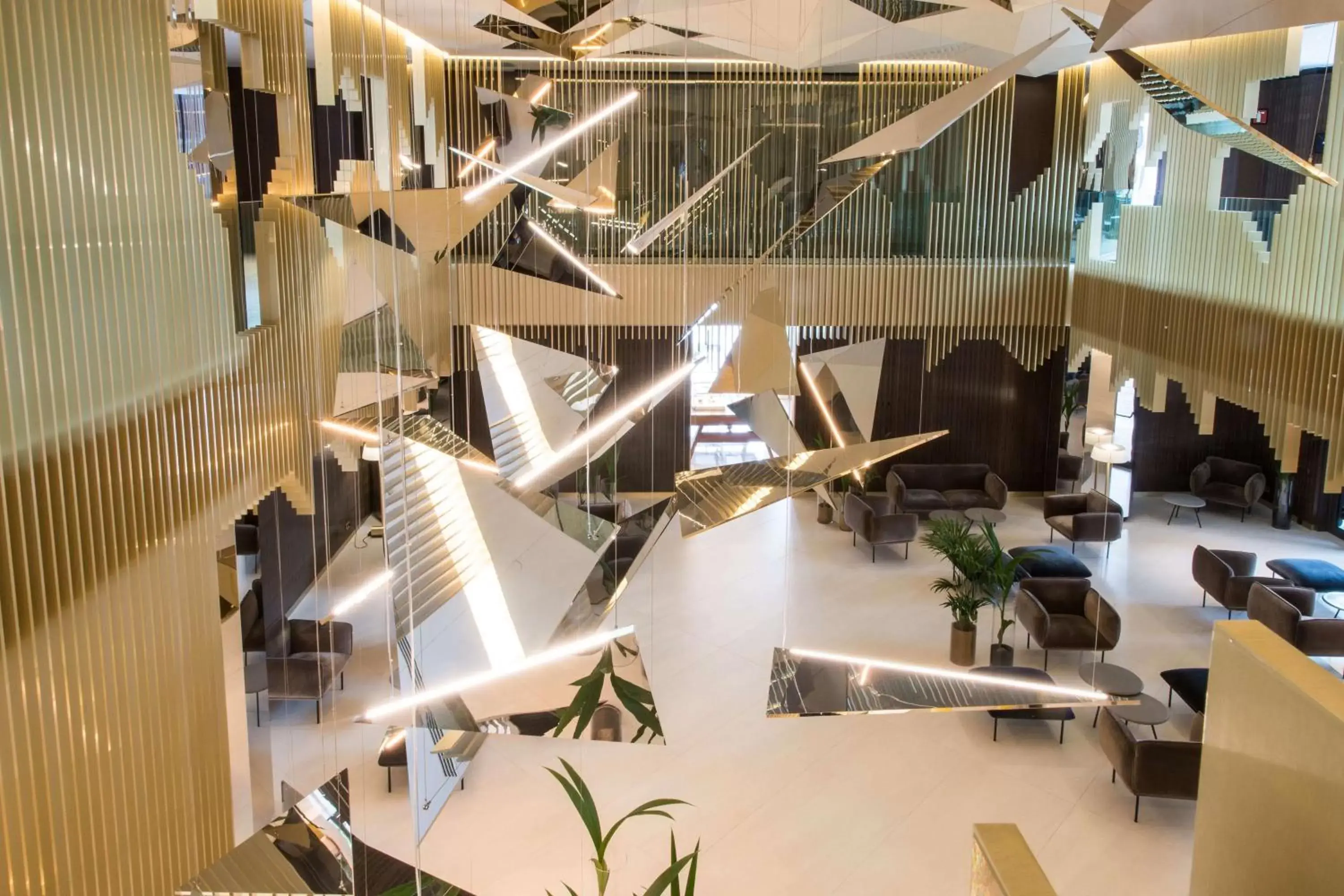 Lobby or reception, Bird's-eye View in Hotel SOFIA Barcelona, in The Unbound Collection by Hyatt