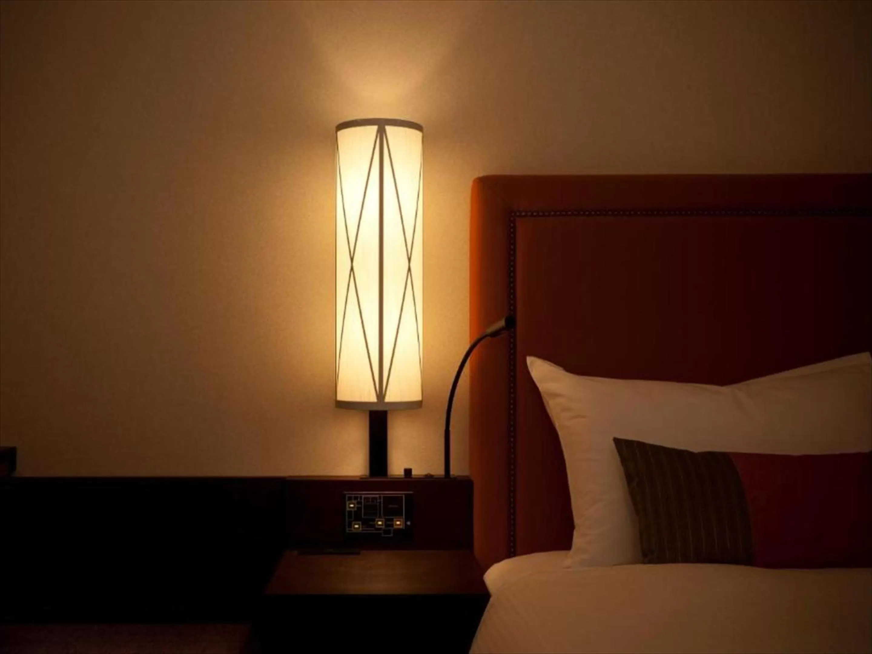 Decorative detail, Bed in JR Kyushu Hotel Blossom Fukuoka