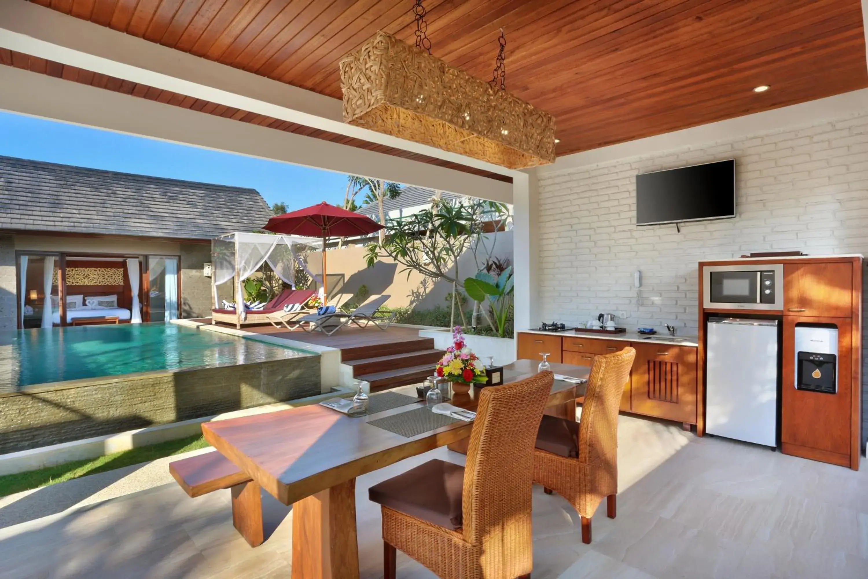 Dining area in Lumbini Luxury Villas and Spa