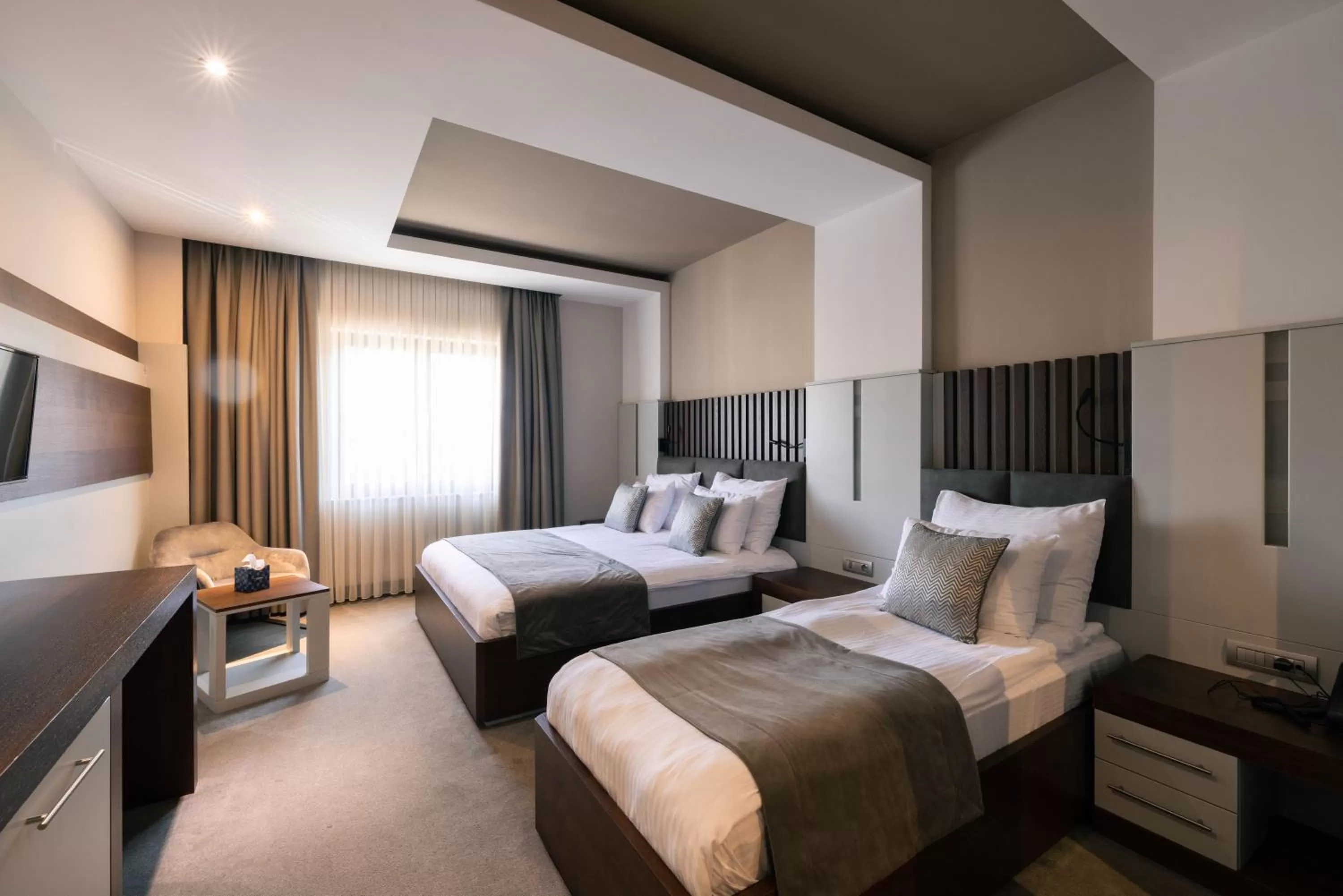 Bed in Hotel Prishtina