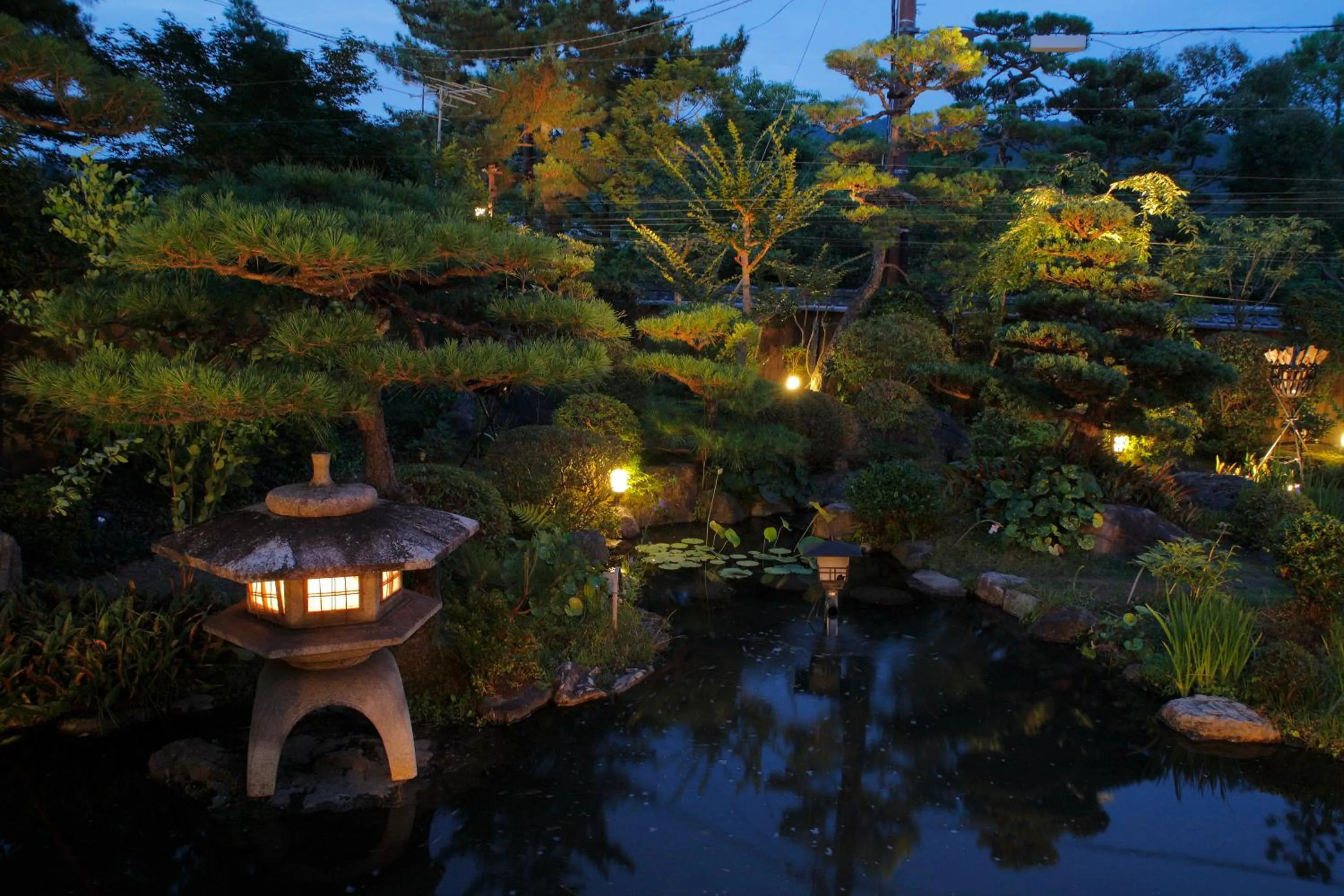 Patio in Kyoto Nanzenji Ryokan Yachiyo Established in 1915