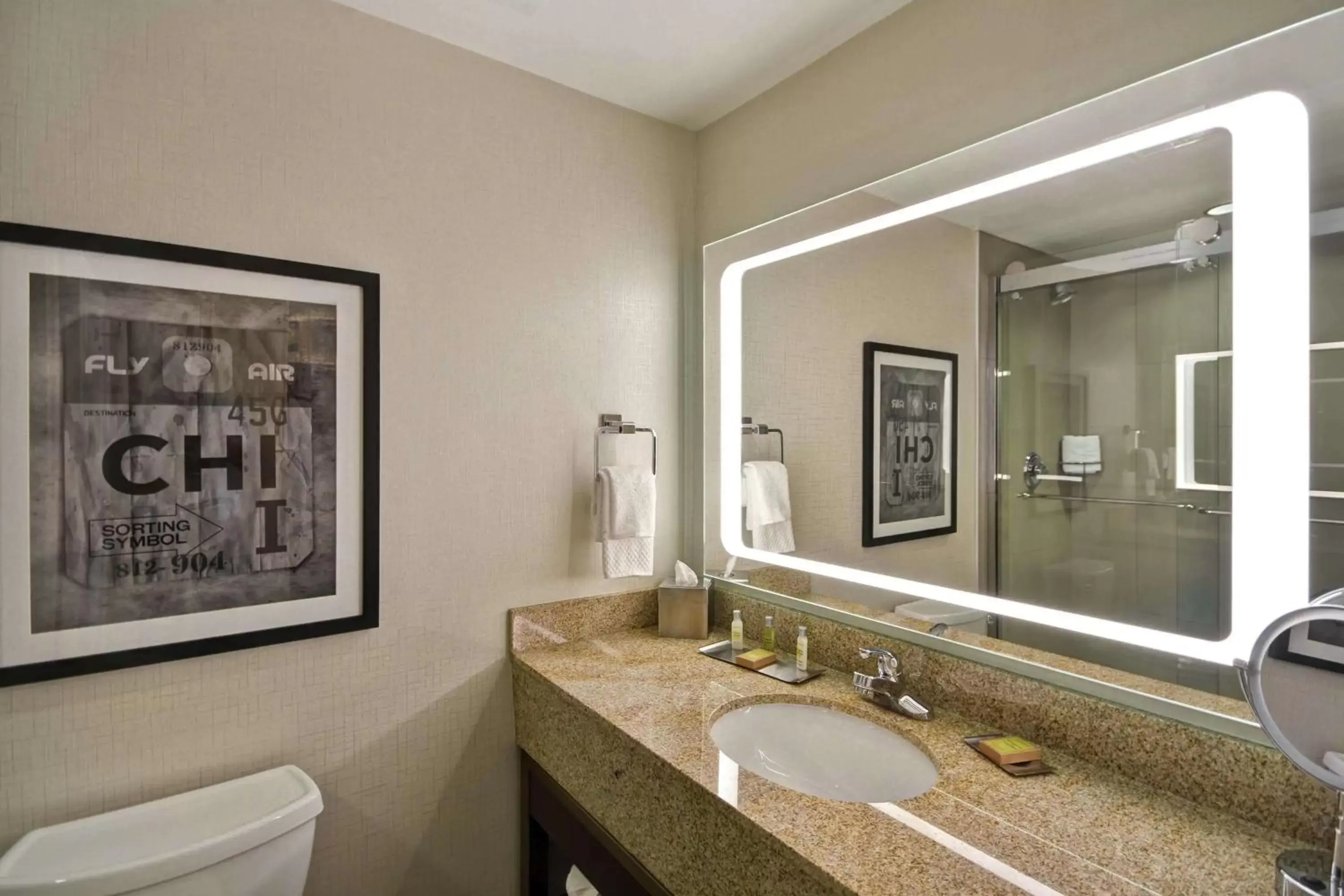 Bathroom in DoubleTree by Hilton Chicago Midway Airport, IL