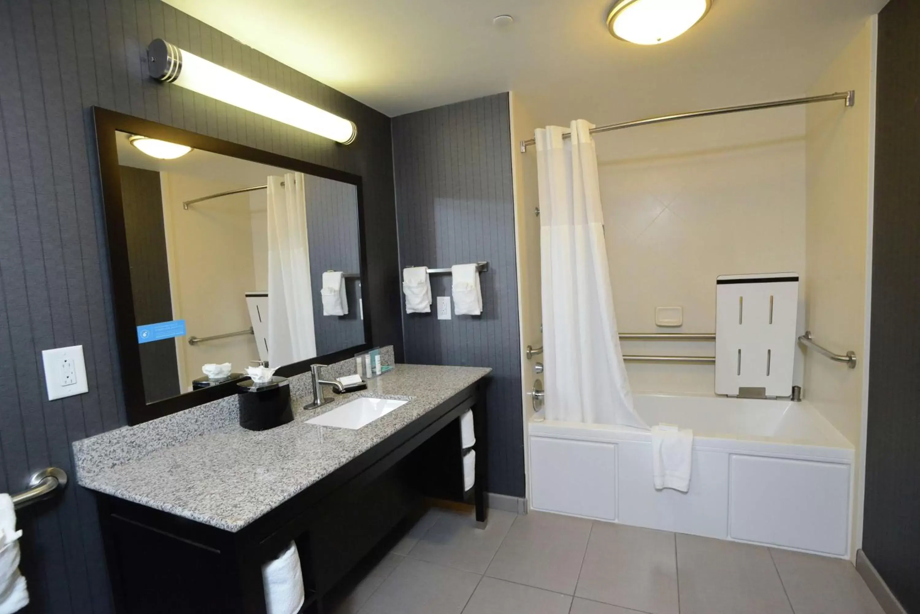 Bathroom in Hampton Inn & Suites Albany at Albany Mall