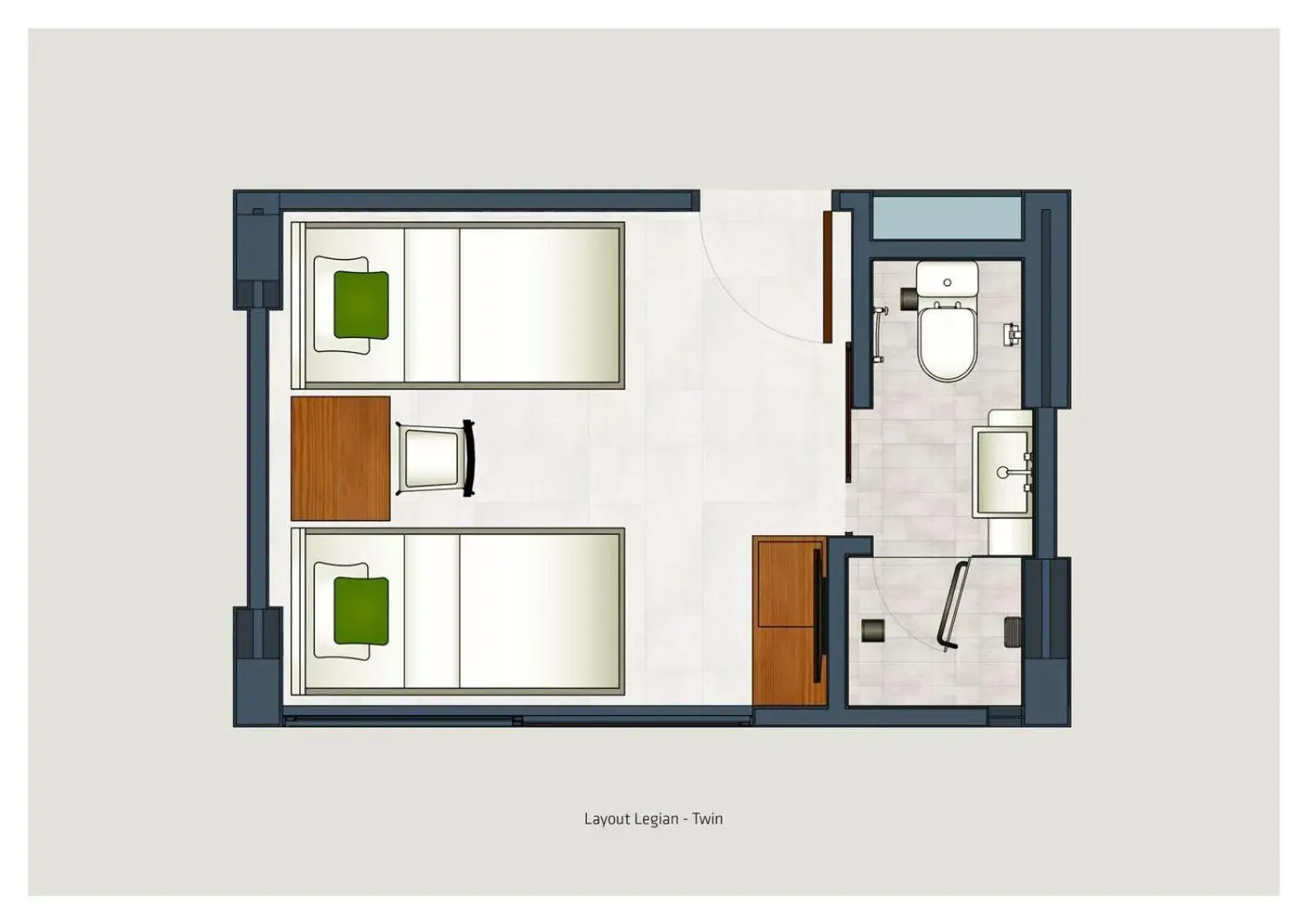 Bed, Floor Plan in Grandmas Plus Hotel Legian