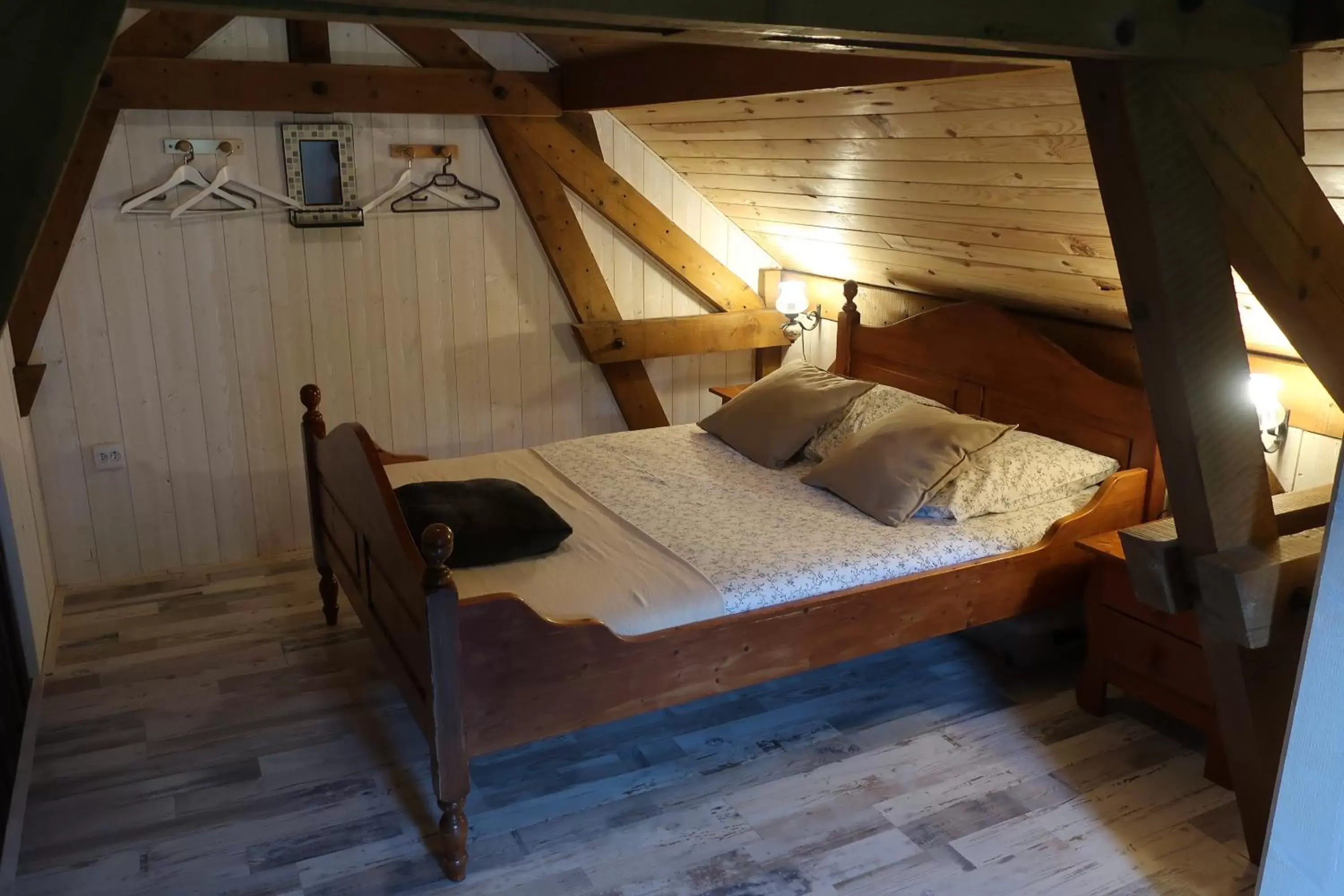 Bed in Gîte et chambres d'hôtes le Chêne