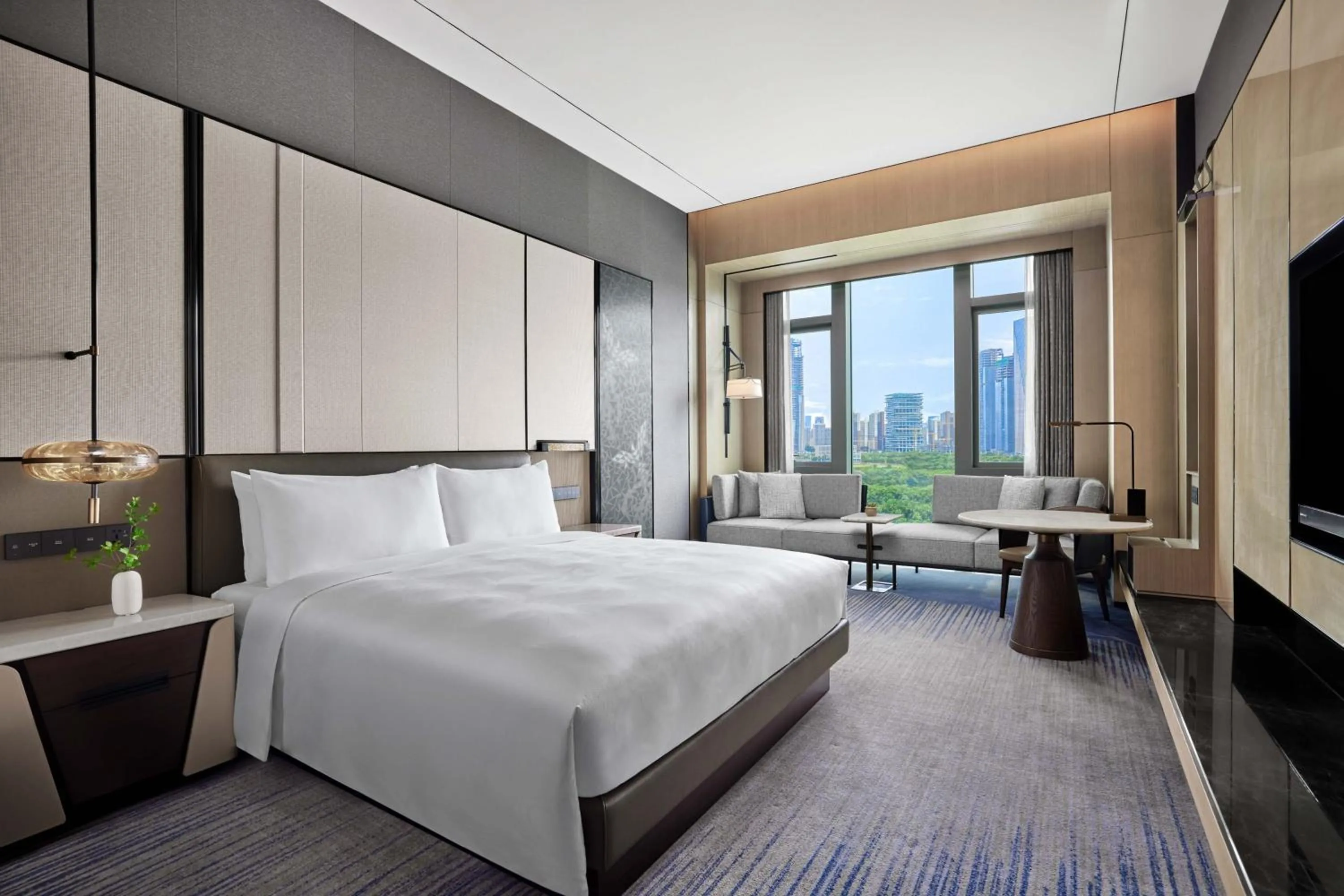 Photo of the whole room, Bed in JW Marriott Hotel Shenzhen Bao'an International Airport