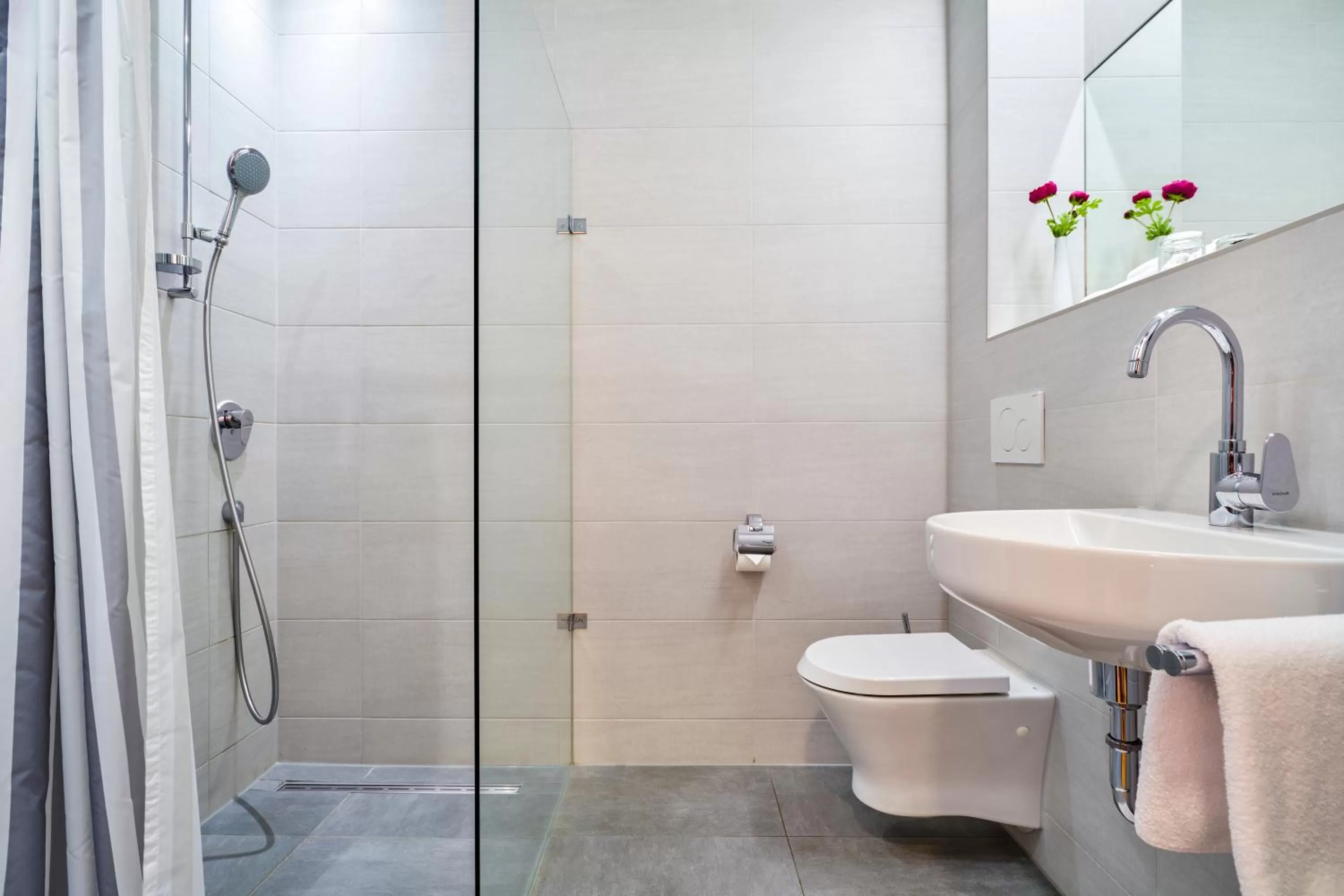 Shower in Hotel Apfelbaum