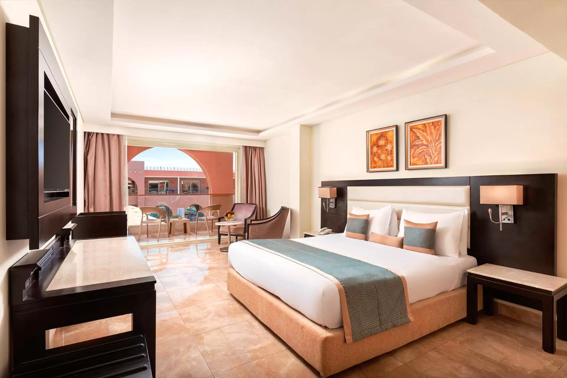 Bedroom, Bed in Pickalbatros Alf Leila Wa Leila Resort - Neverland Hurghada