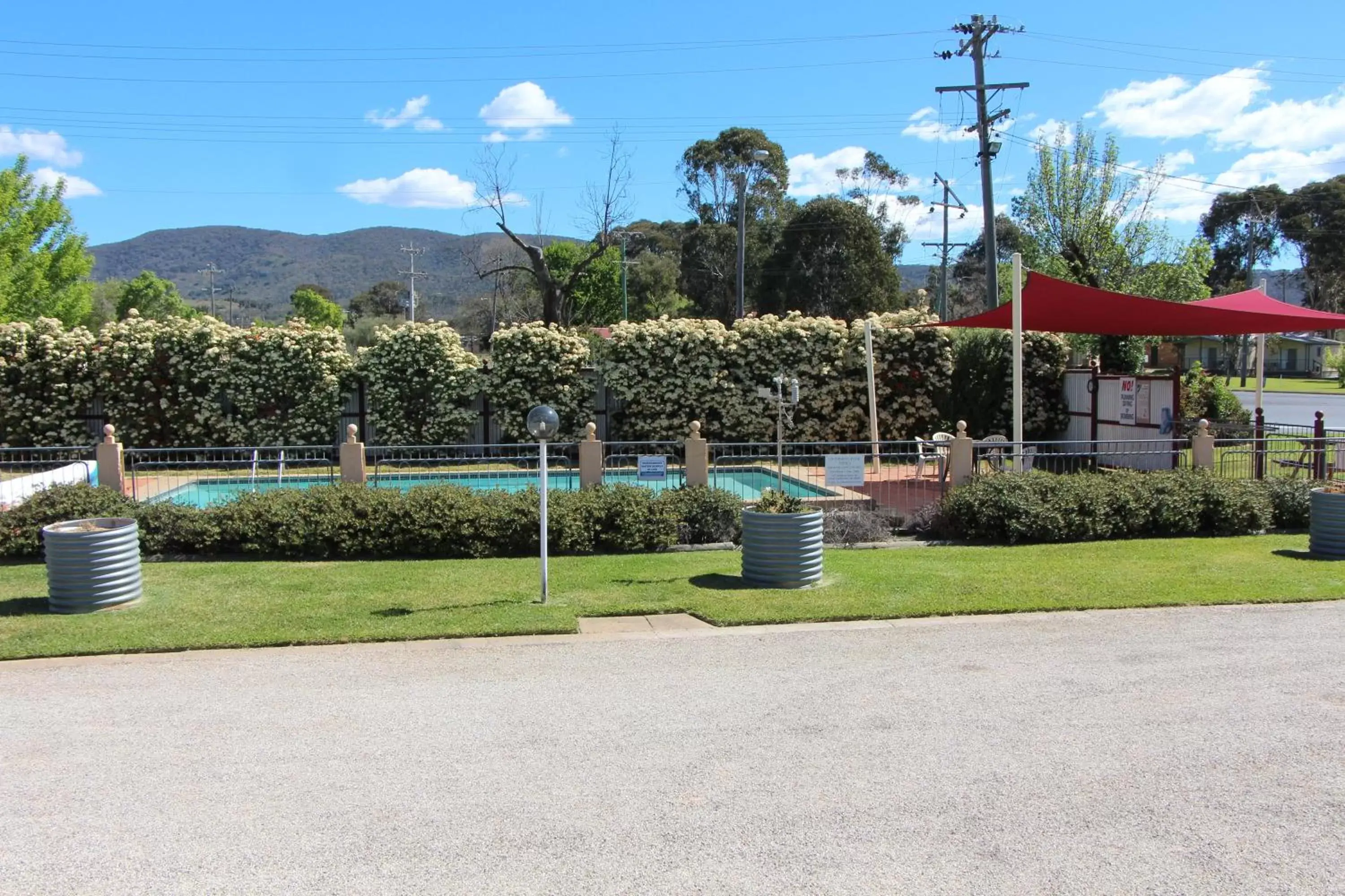 Pool view in Cudgegong Valley Motel