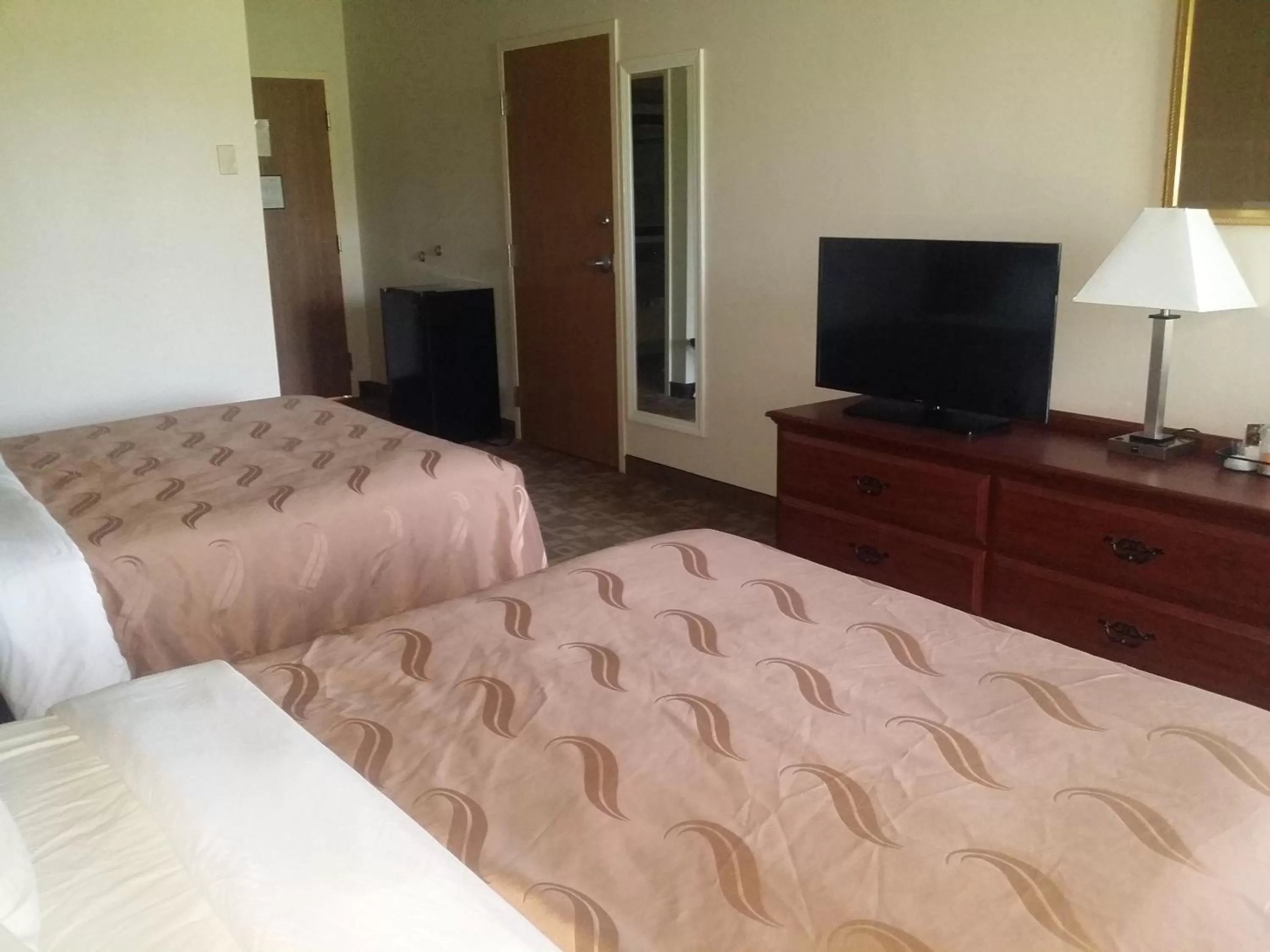 TV and multimedia, Bed in Quality Inn & Suites Schoharie near Howe Caverns