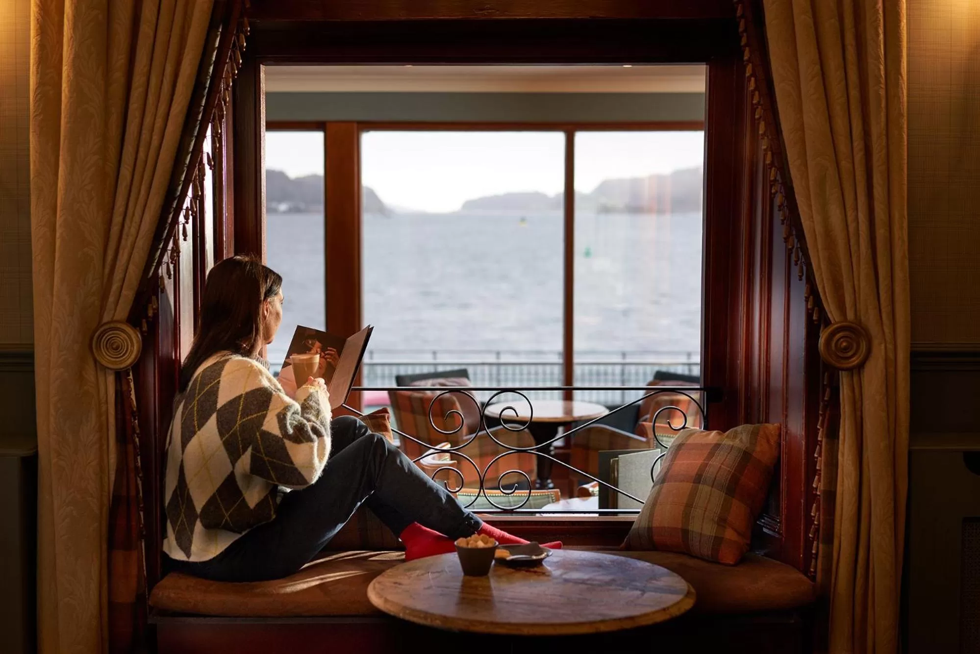 Seating area in Oban Bay Hotel