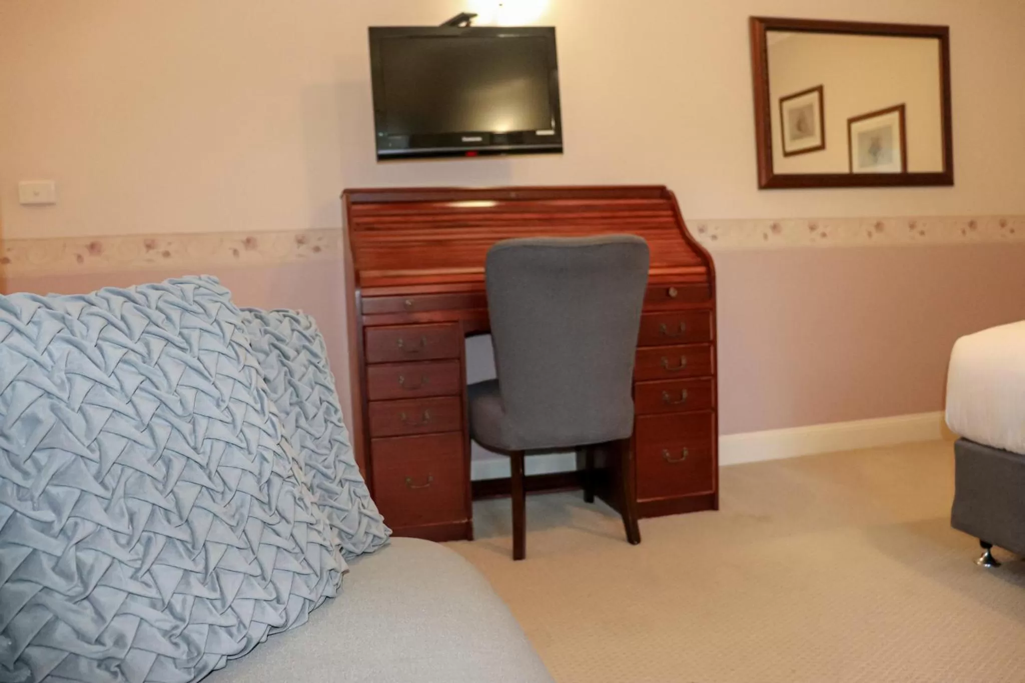 hair dresser, TV/Entertainment Center in Plumes Boutique Bed & Breakfast