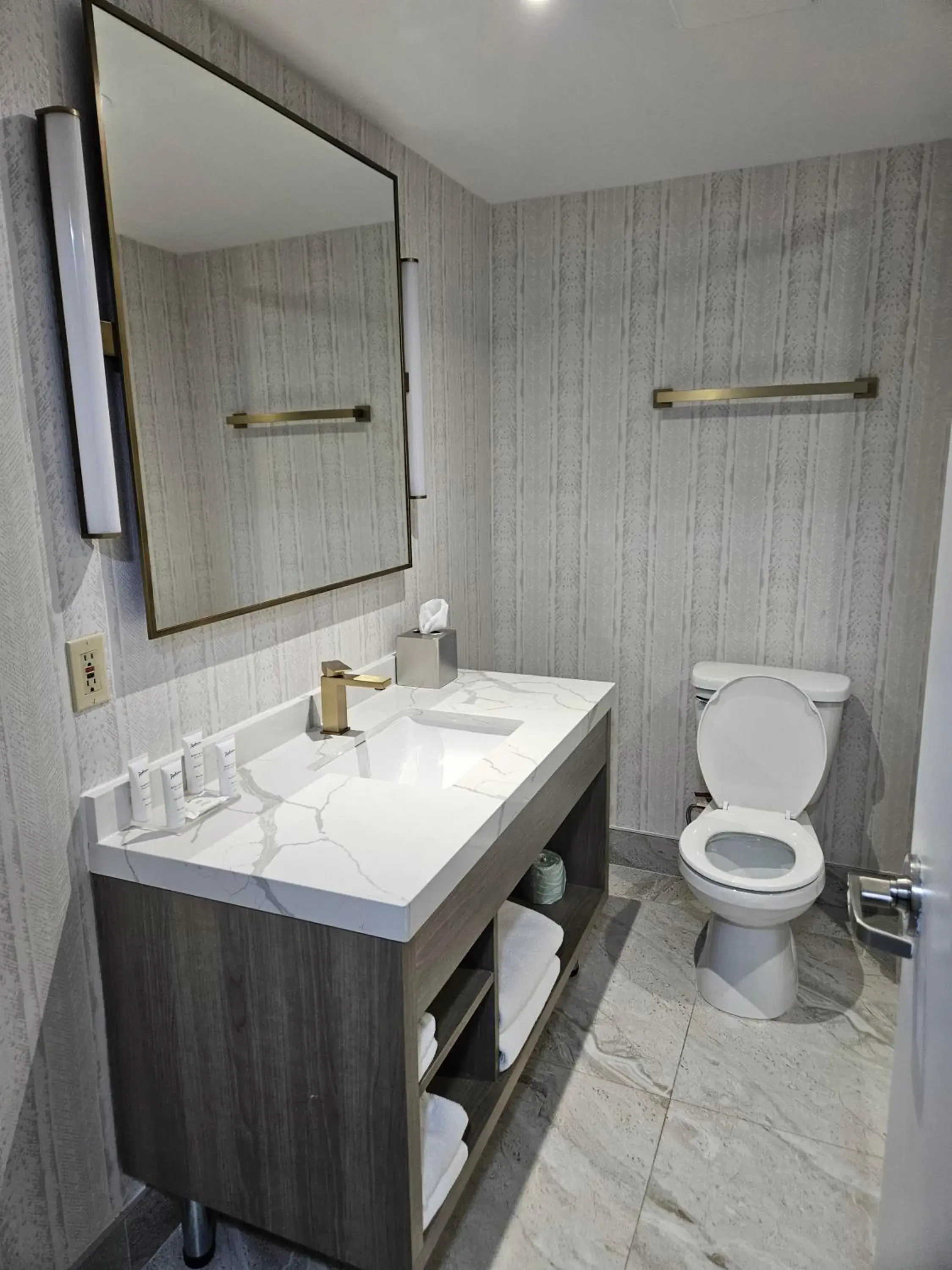 Bathroom in Radisson Hotel Montreal Airport