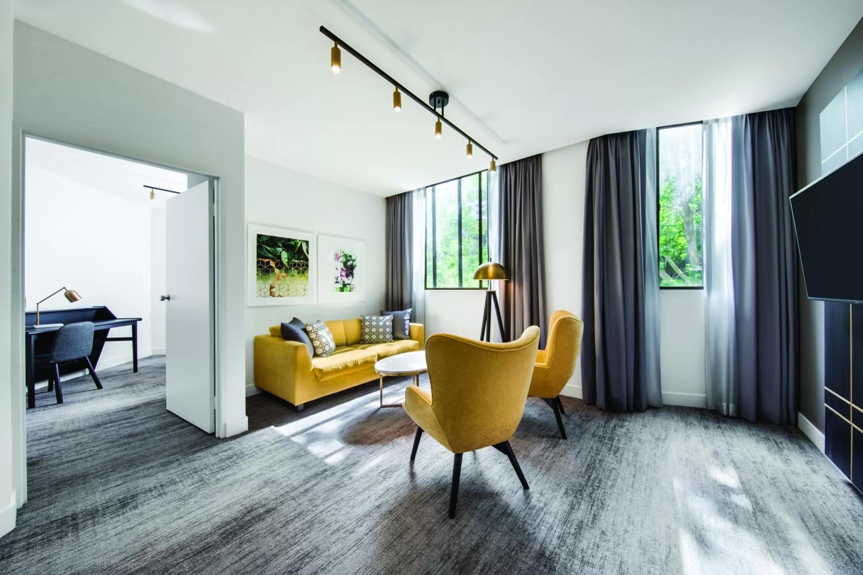 Seating area in Vibe Hotel Sydney