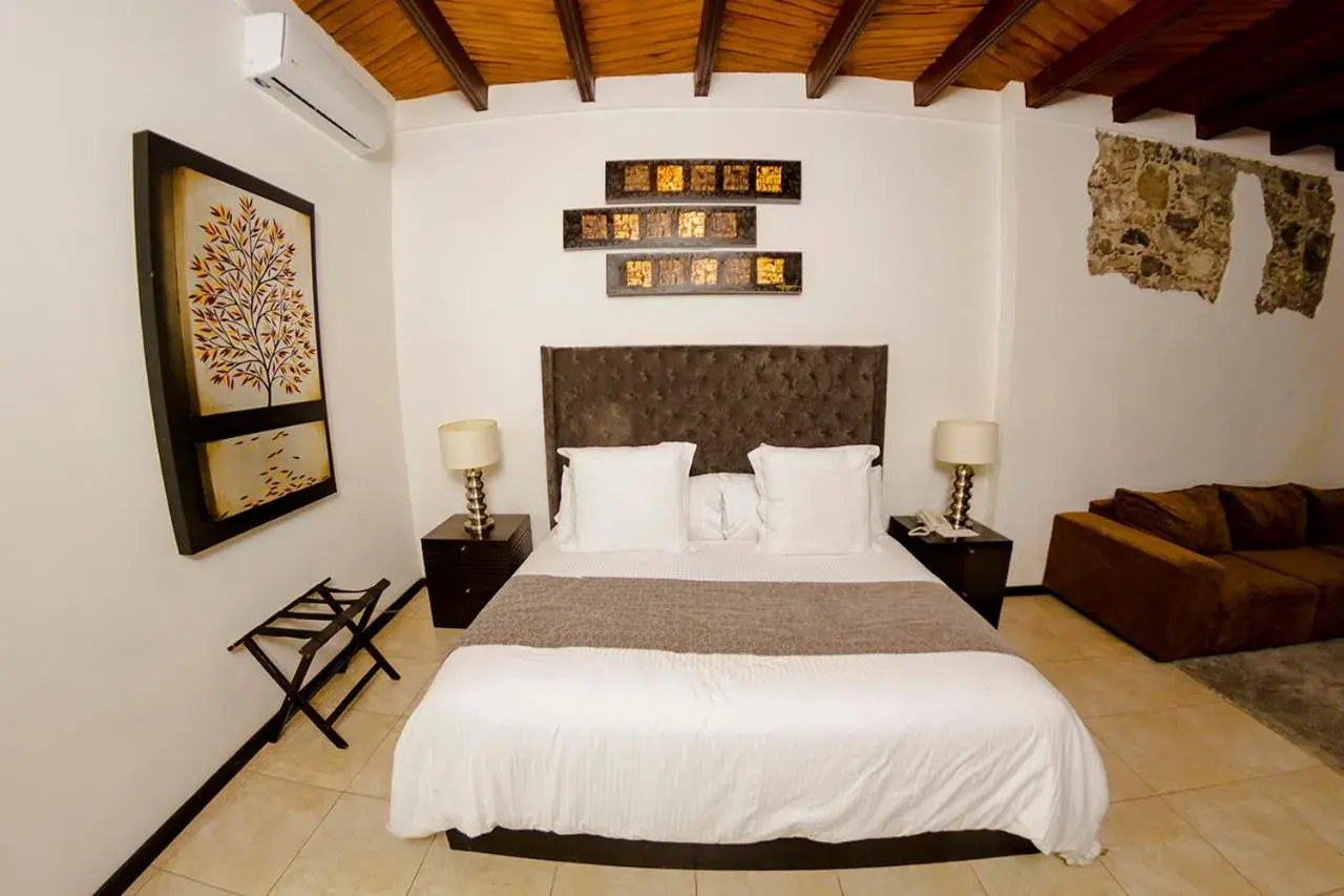 Bed in Hotel Boutique Hacienda Guadalupe