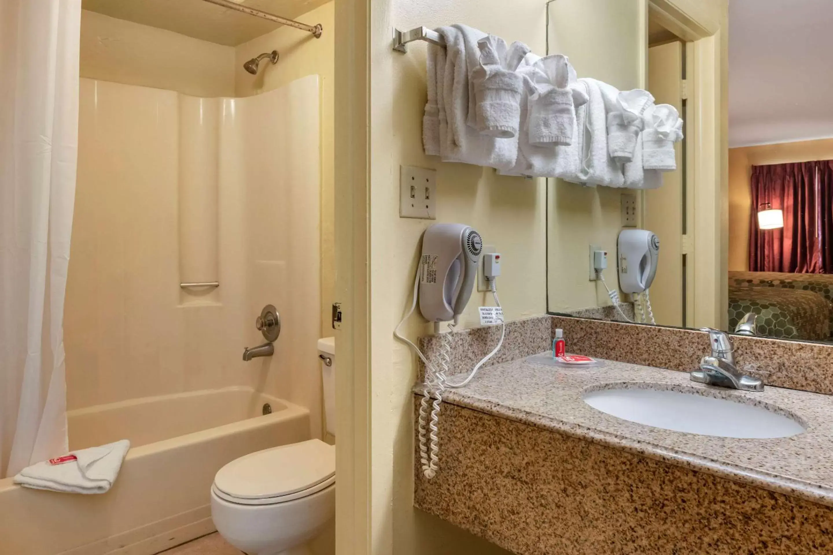Bathroom in Econo Lodge Inn & Suites Maingate Central