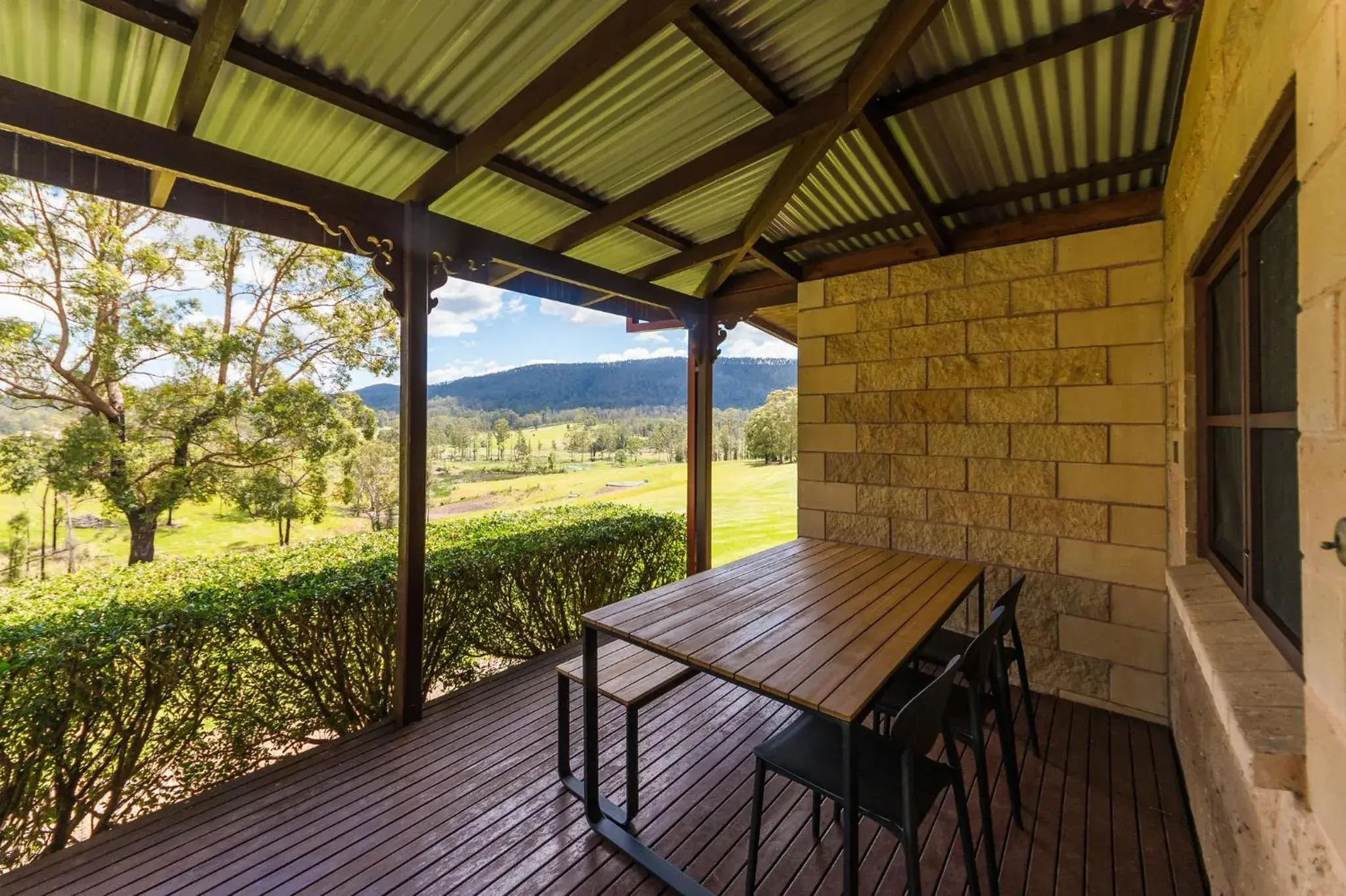 Garden view in Clarendon Forest Retreat