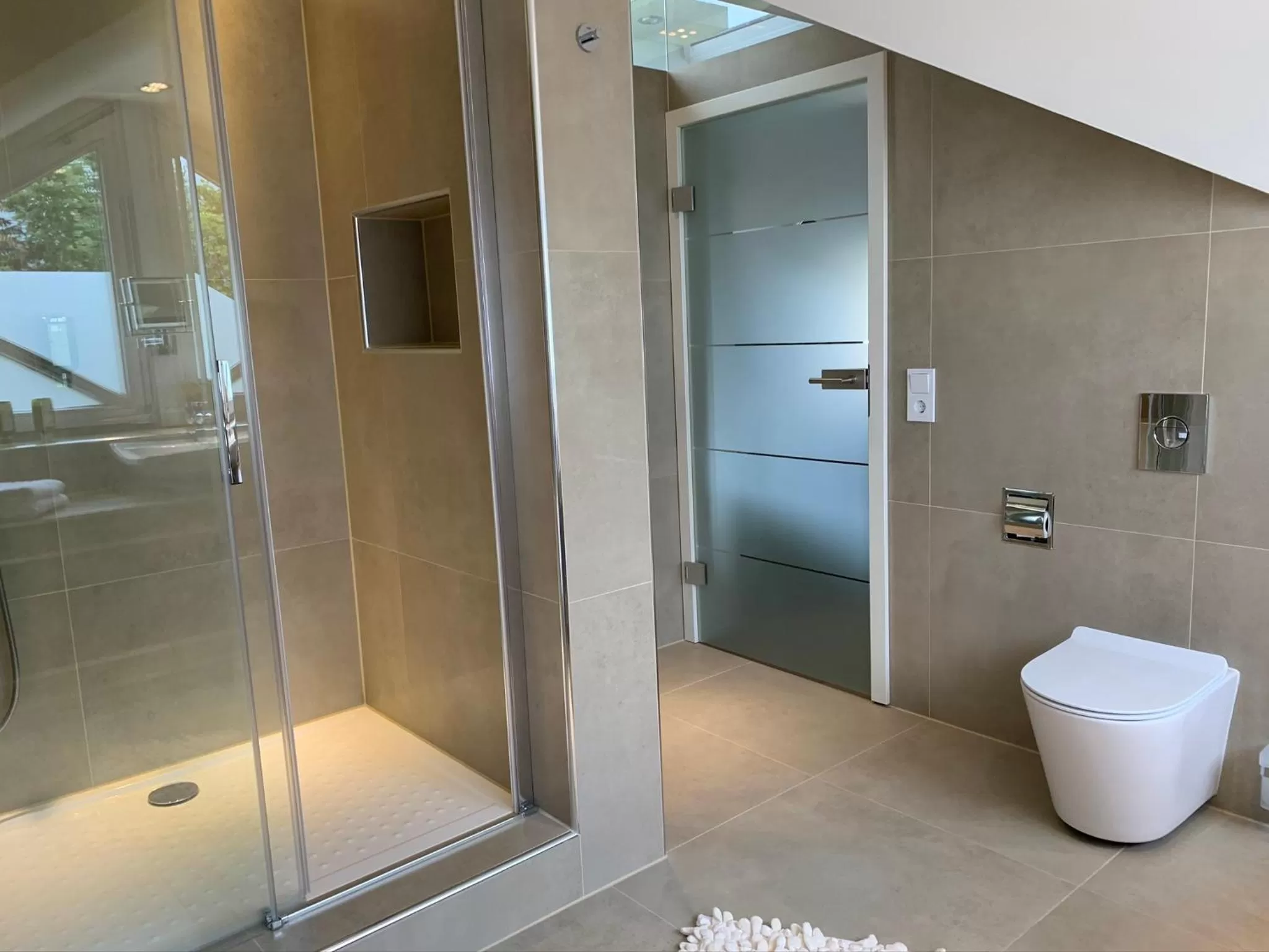 Shower in Park-Lodge Am Rohrbusch