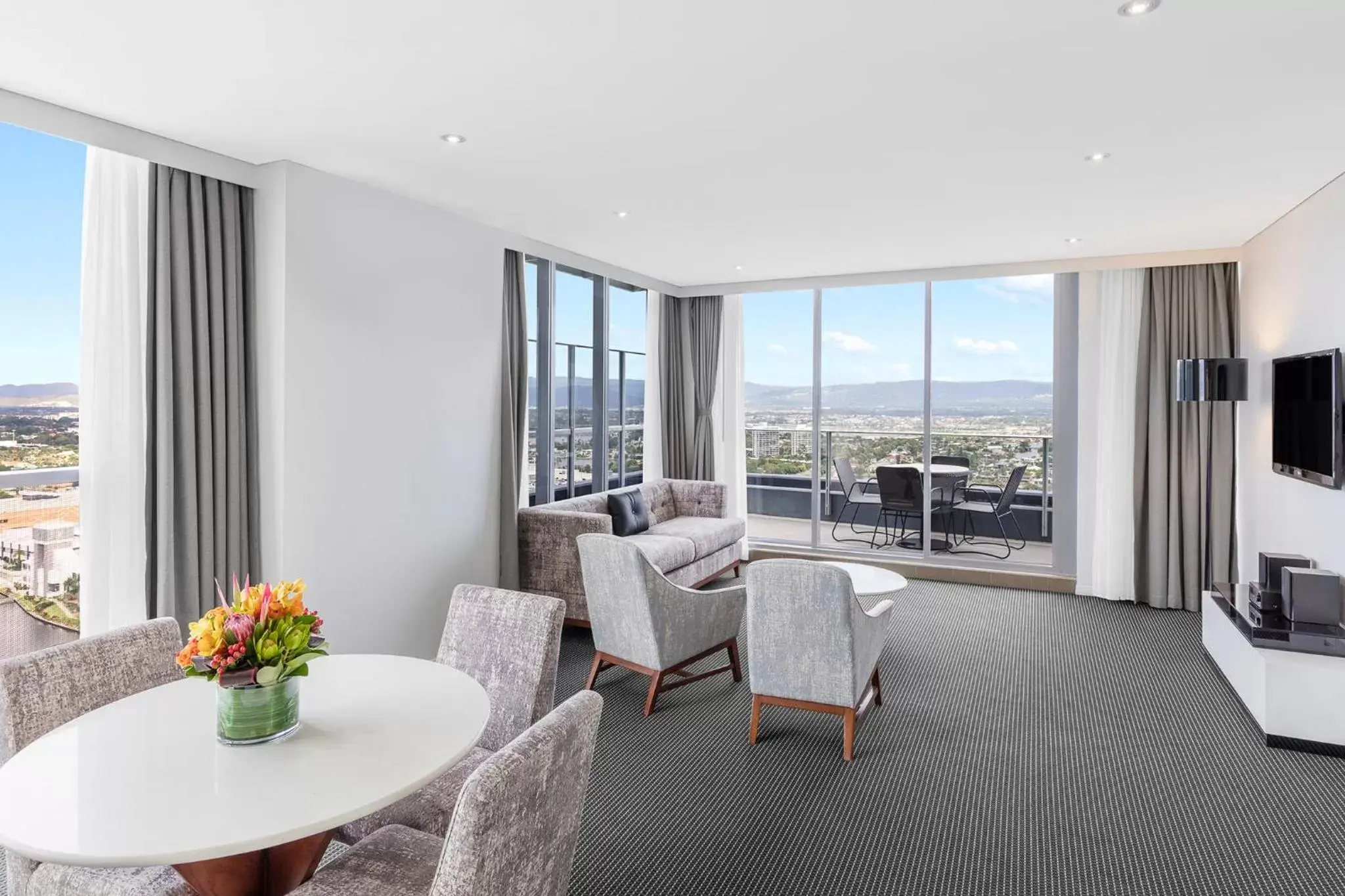 Seating Area in Meriton Suites Broadbeach