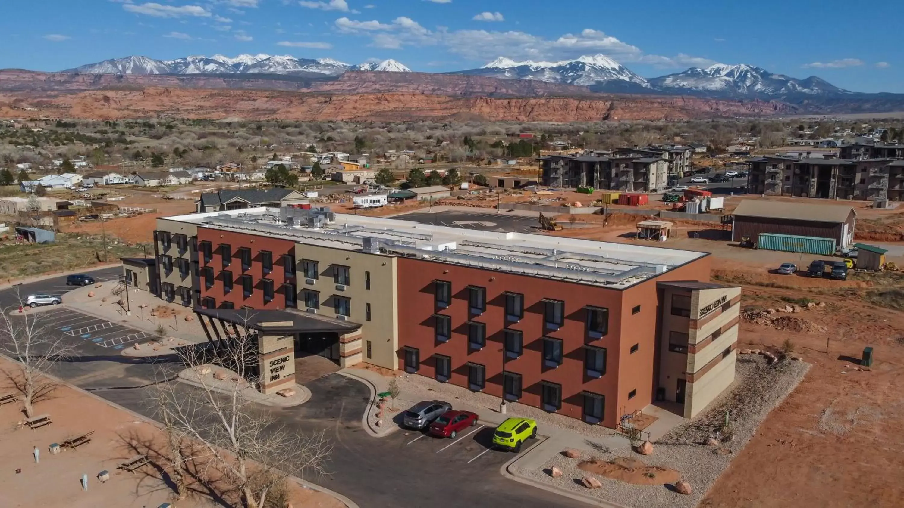 Property building, Bird's-eye View in Scenic View Inn & Suites Moab