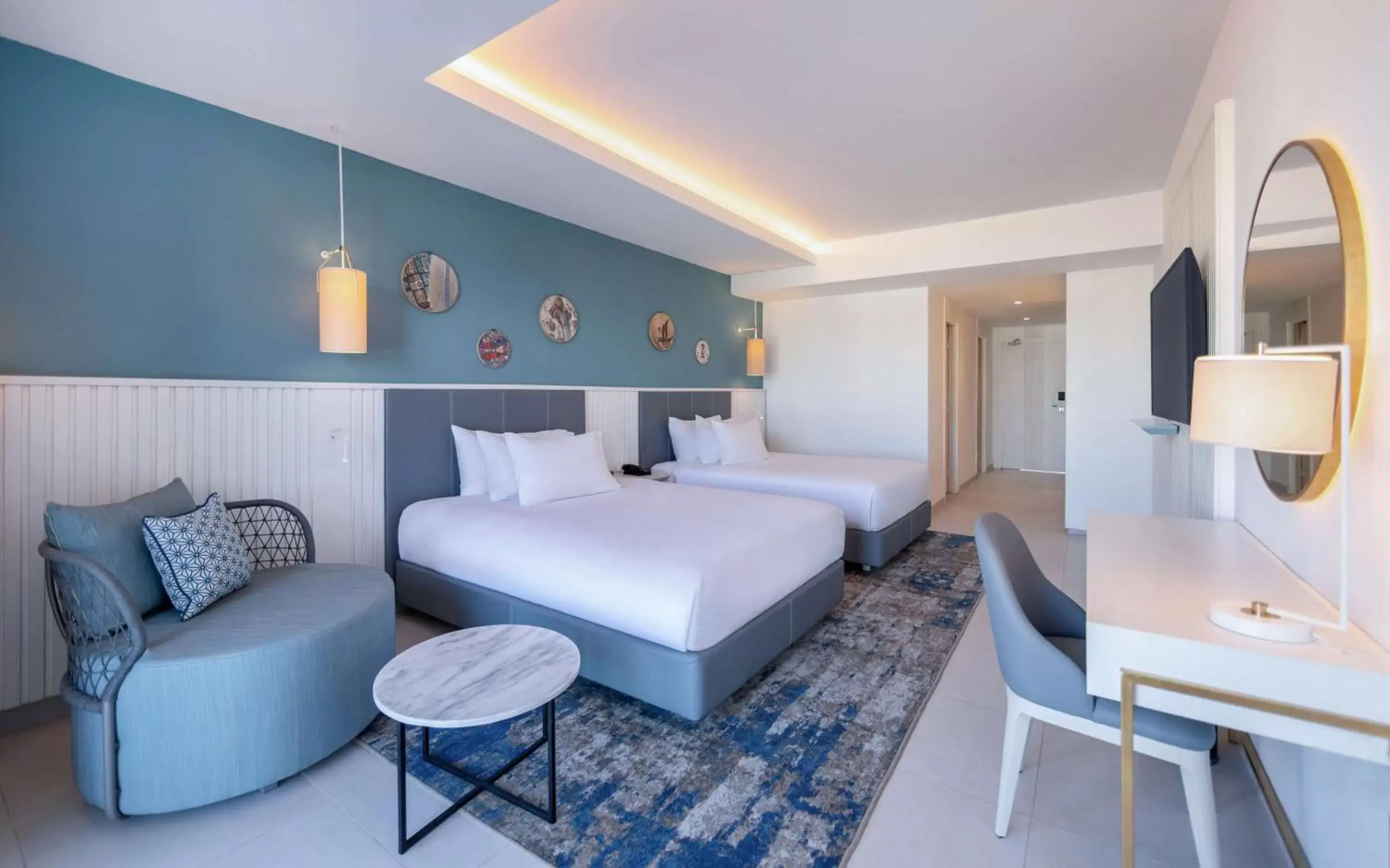Bedroom, Bed in Hilton Skanes Monastir Beach Resort
