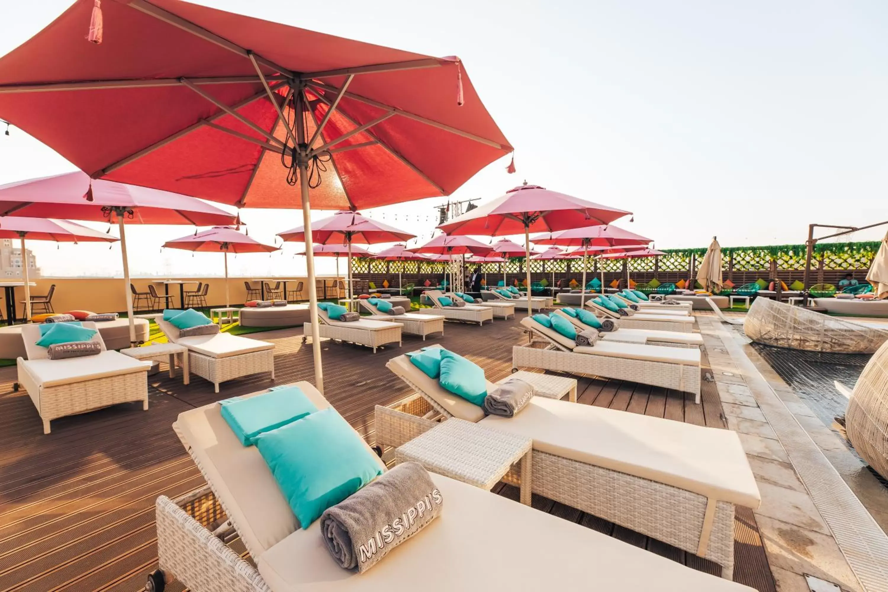 Pool view in Avani Ibn Battuta Dubai Hotel Pool view in Avani Ibn Battuta Dubai Hotel