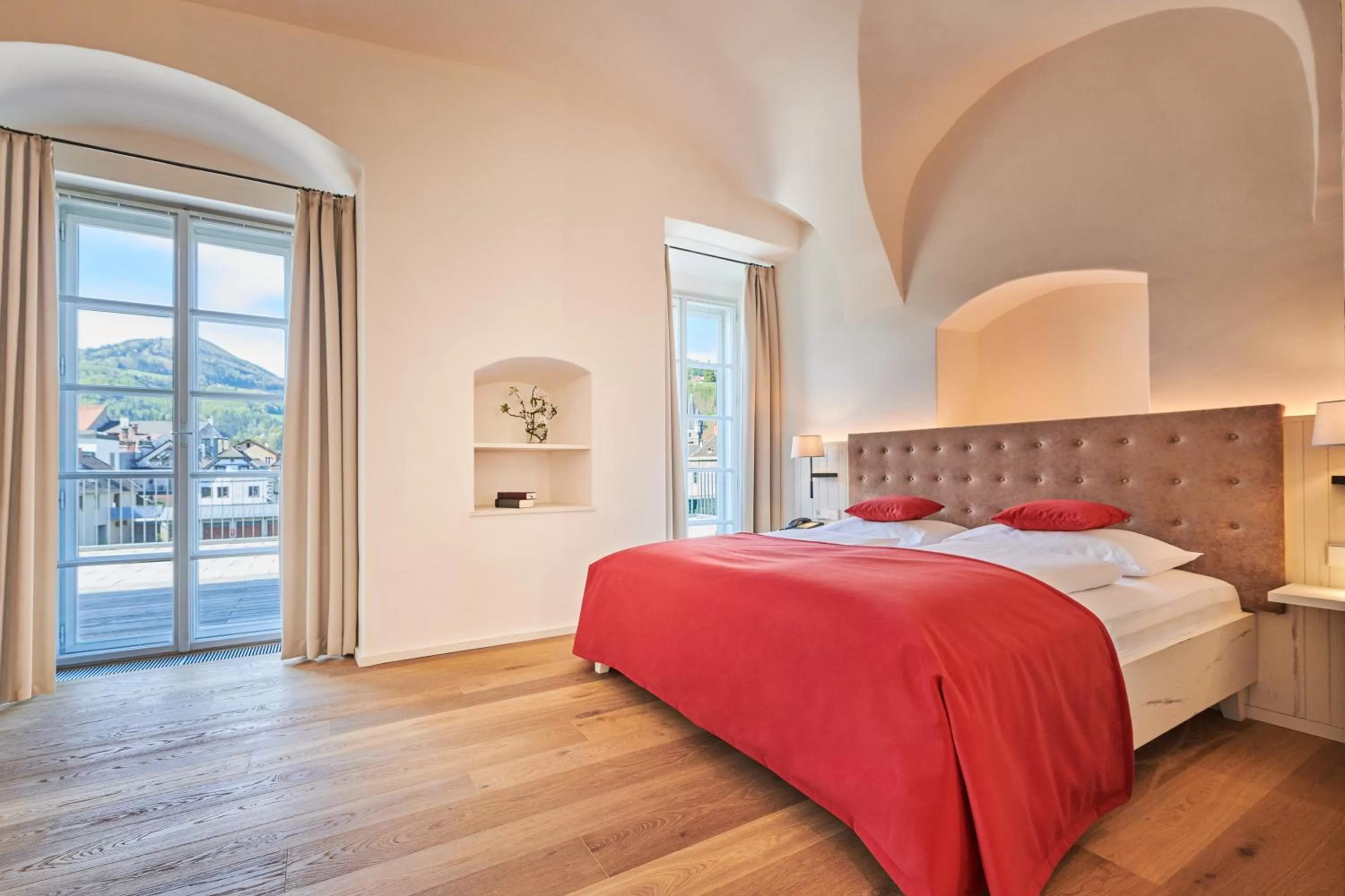 Bed in Das Schloss an der Eisenstrasse