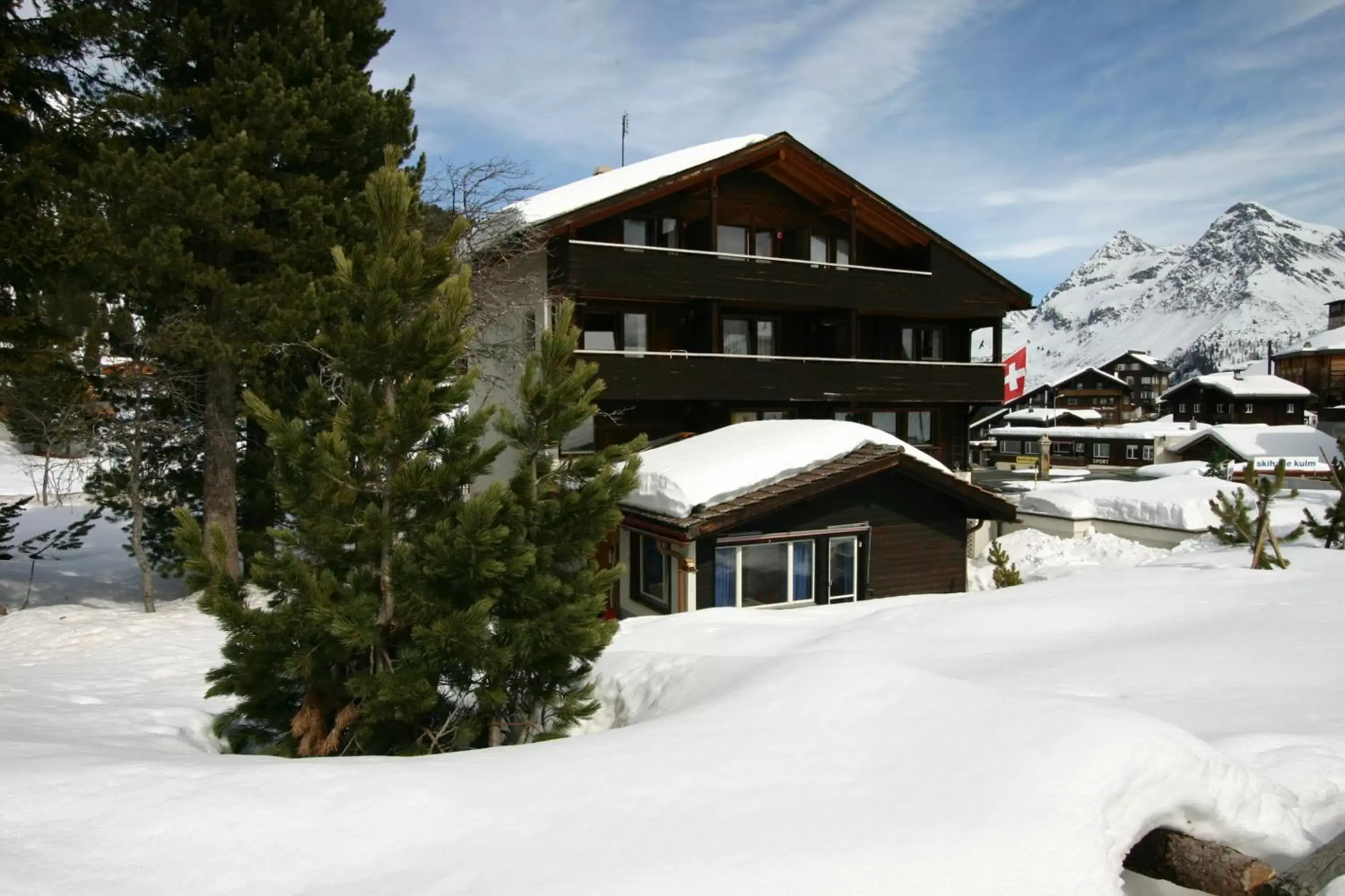 Property building, Winter in Pension Mezzaprada