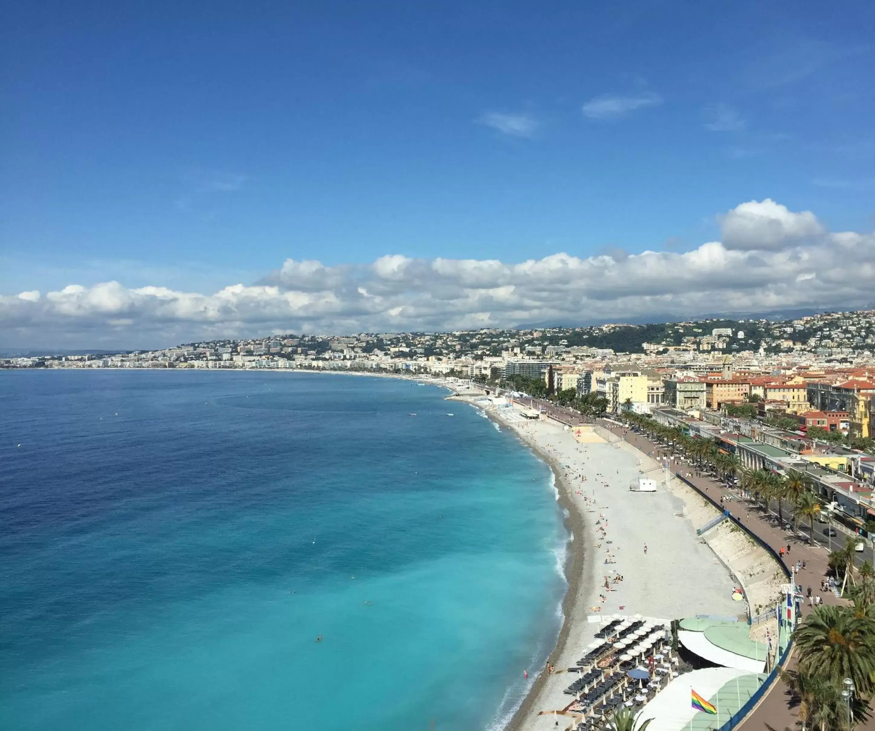 Beach, Bird's-eye View in Hôtel La Pérouse Nice Baie des Anges - Recently fully renovated